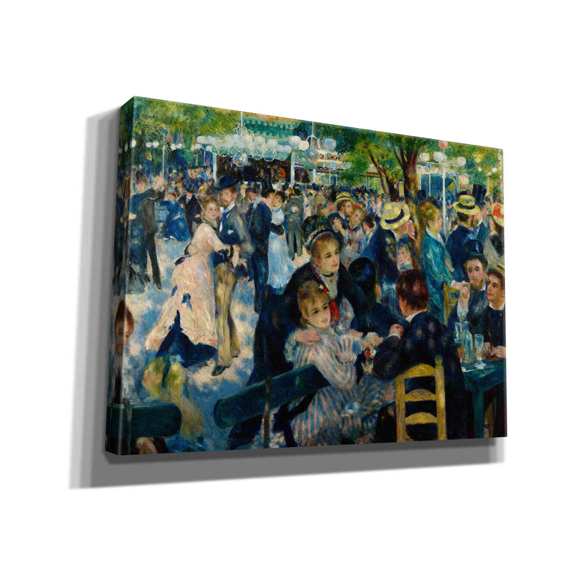 'Dance at Le moulin de la Galette' by Pierre-Auguste Renoir,  Canvas Wall Art