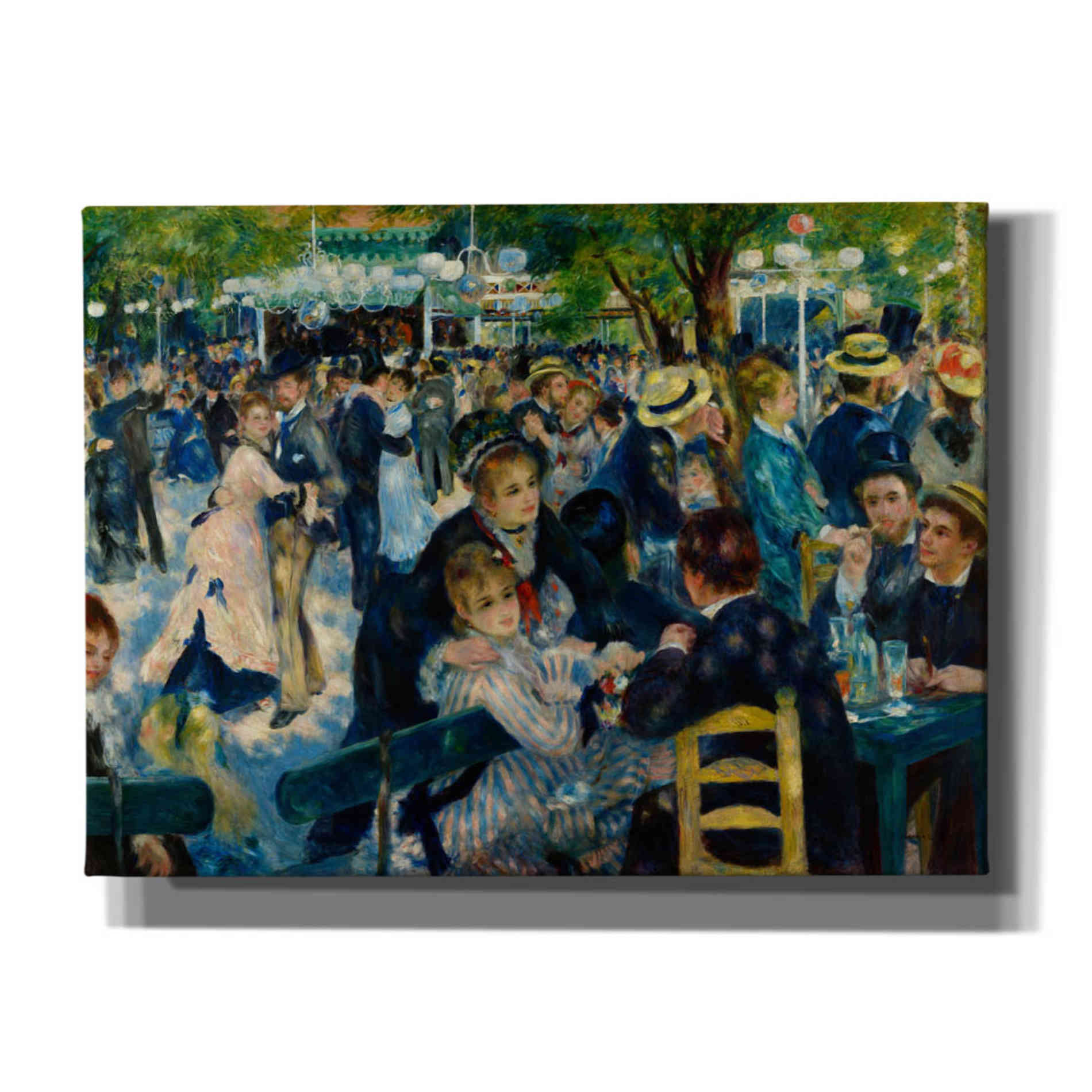 'Dance at Le moulin de la Galette' by Pierre-Auguste Renoir,  Canvas Wall Art