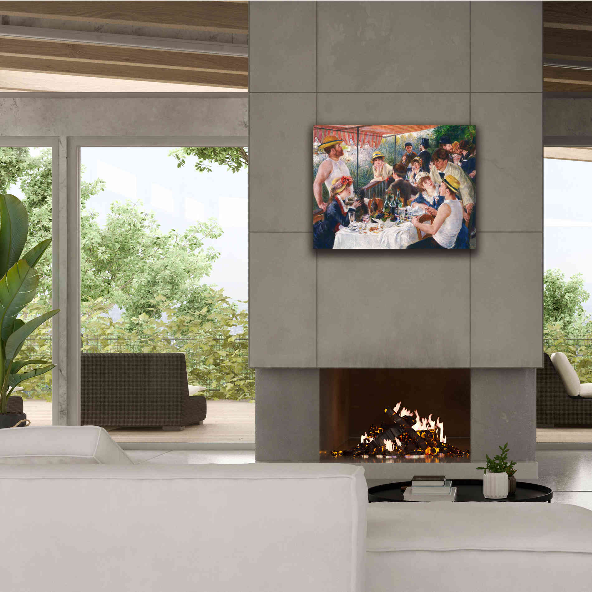 'Luncheon of the Boating Party' by Pierre-Auguste Renoir,  Canvas Wall Art,34 x 26