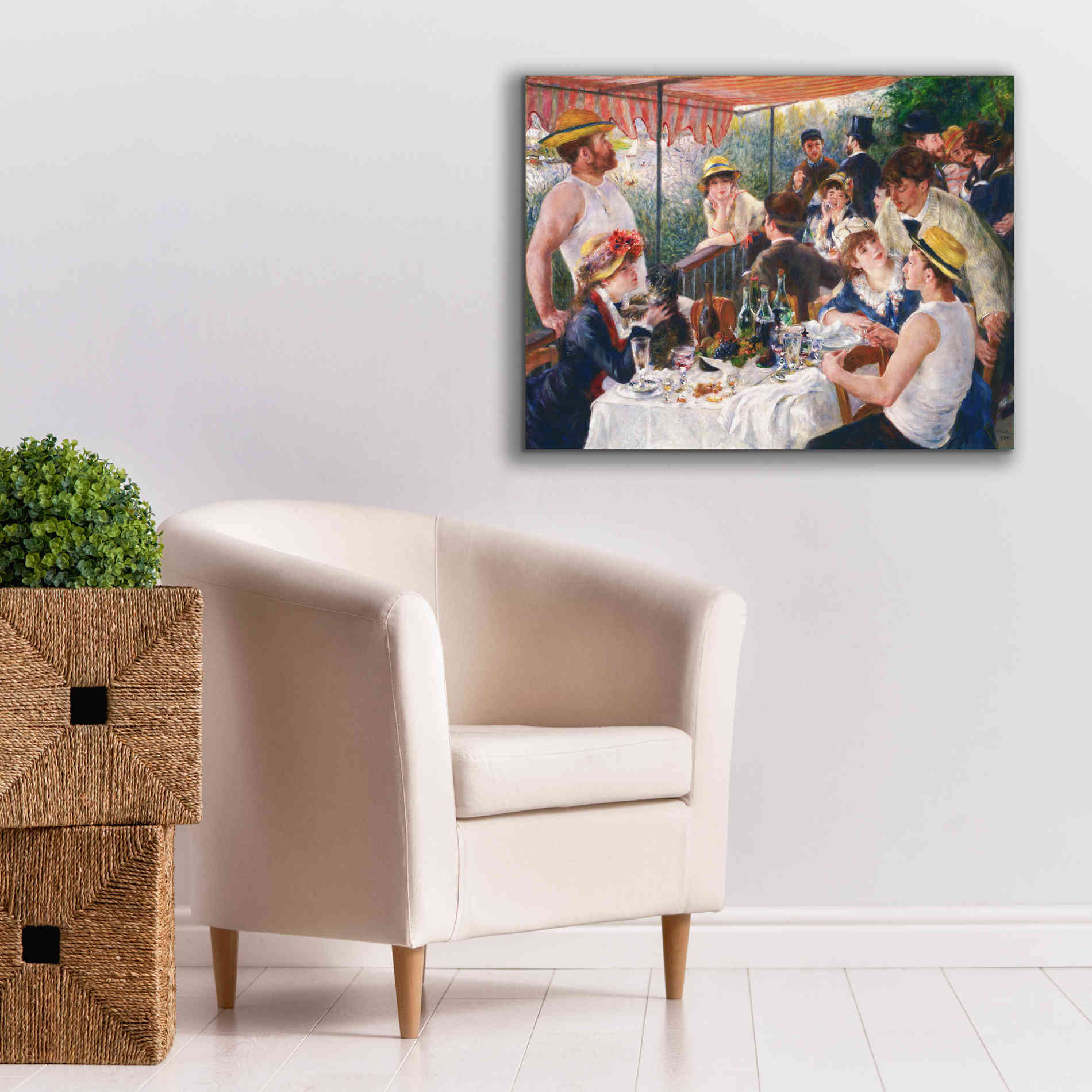 'Luncheon of the Boating Party' by Pierre-Auguste Renoir,  Canvas Wall Art,34 x 26
