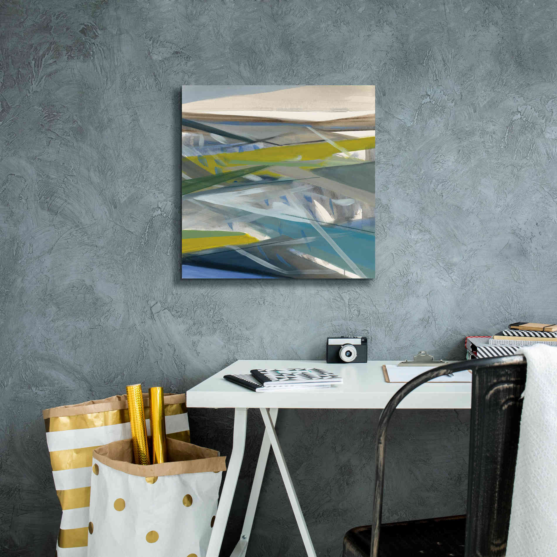 'Reaching Forward' by Jo Maye, Canvas Wall Art,18 x 18