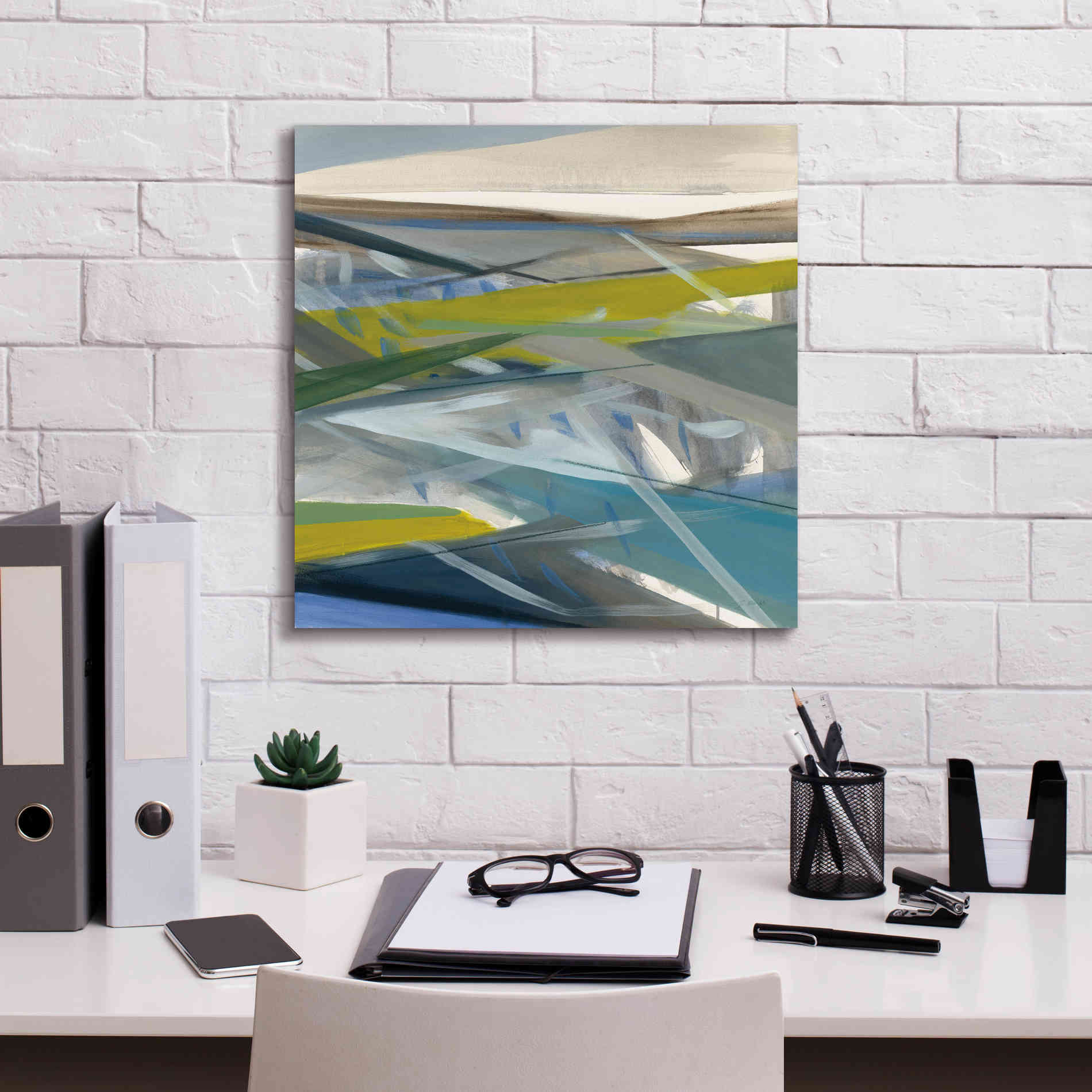 'Reaching Forward' by Jo Maye, Canvas Wall Art,18 x 18