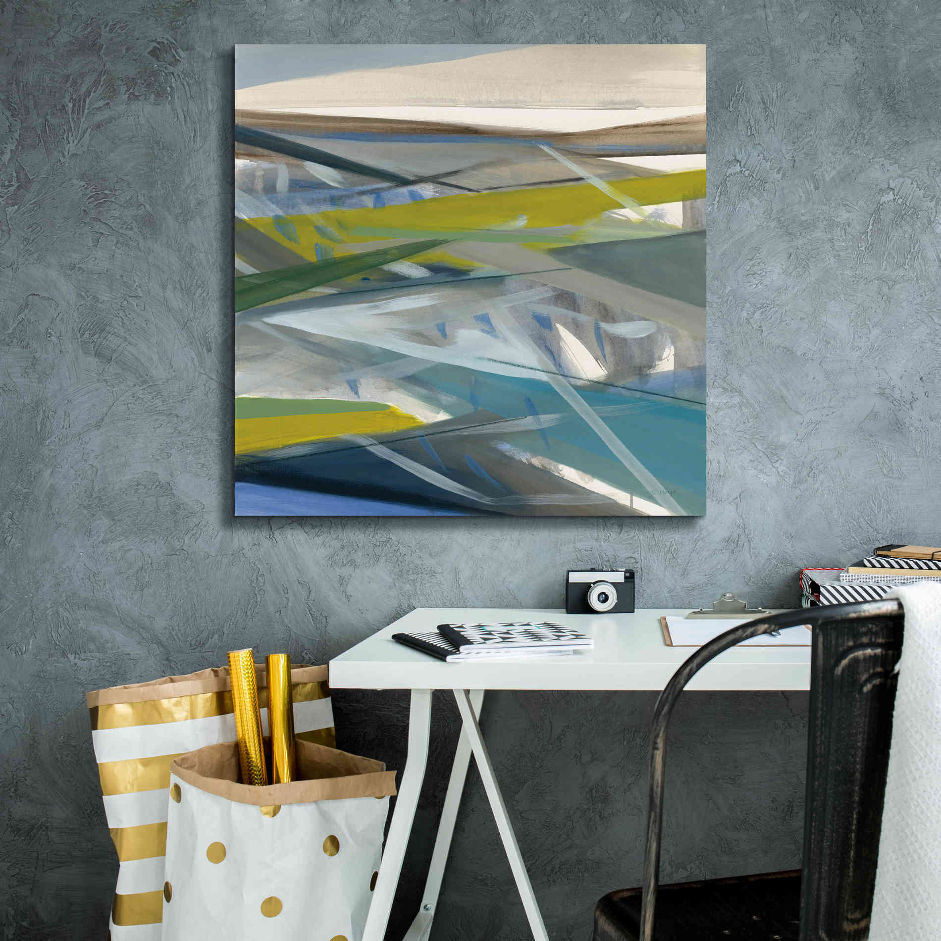 'Reaching Forward' by Jo Maye, Canvas Wall Art,26 x 26