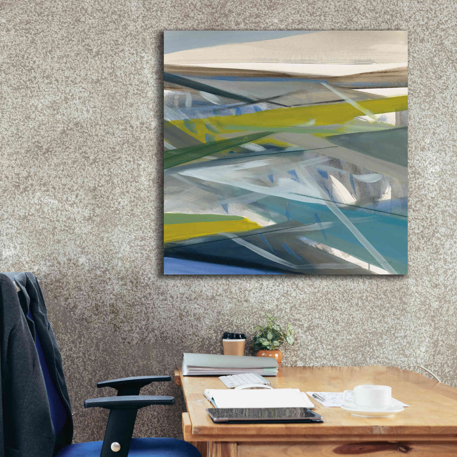 'Reaching Forward' by Jo Maye, Canvas Wall Art,37 x 37