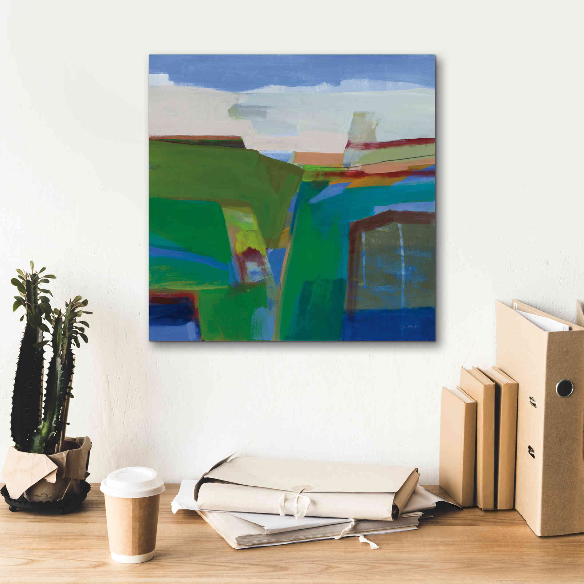 'Clear Day' by Jo Maye, Canvas Wall Art,18 x 18