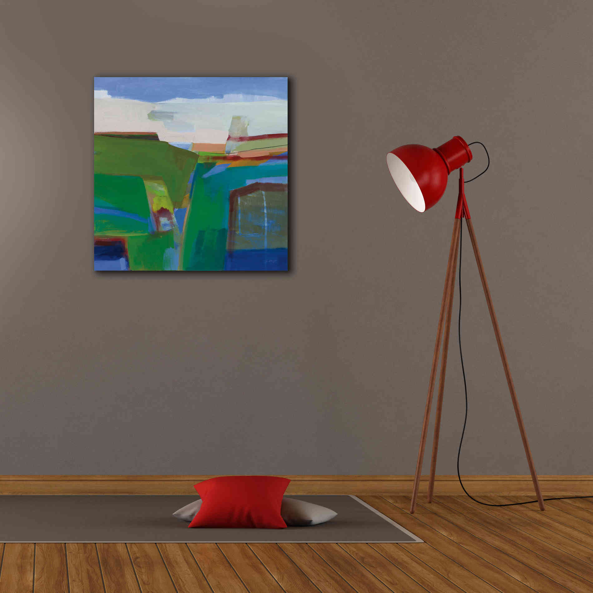 'Clear Day' by Jo Maye, Canvas Wall Art,26 x 26