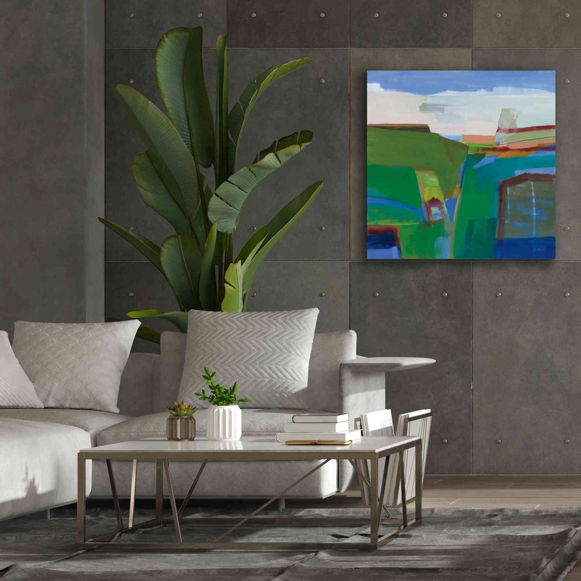 'Clear Day' by Jo Maye, Canvas Wall Art,37 x 37