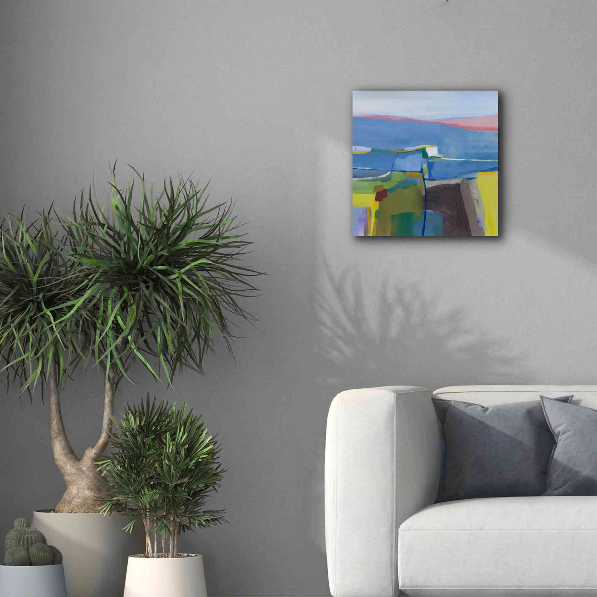 'Hill Side' by Jo Maye, Canvas Wall Art,18 x 18