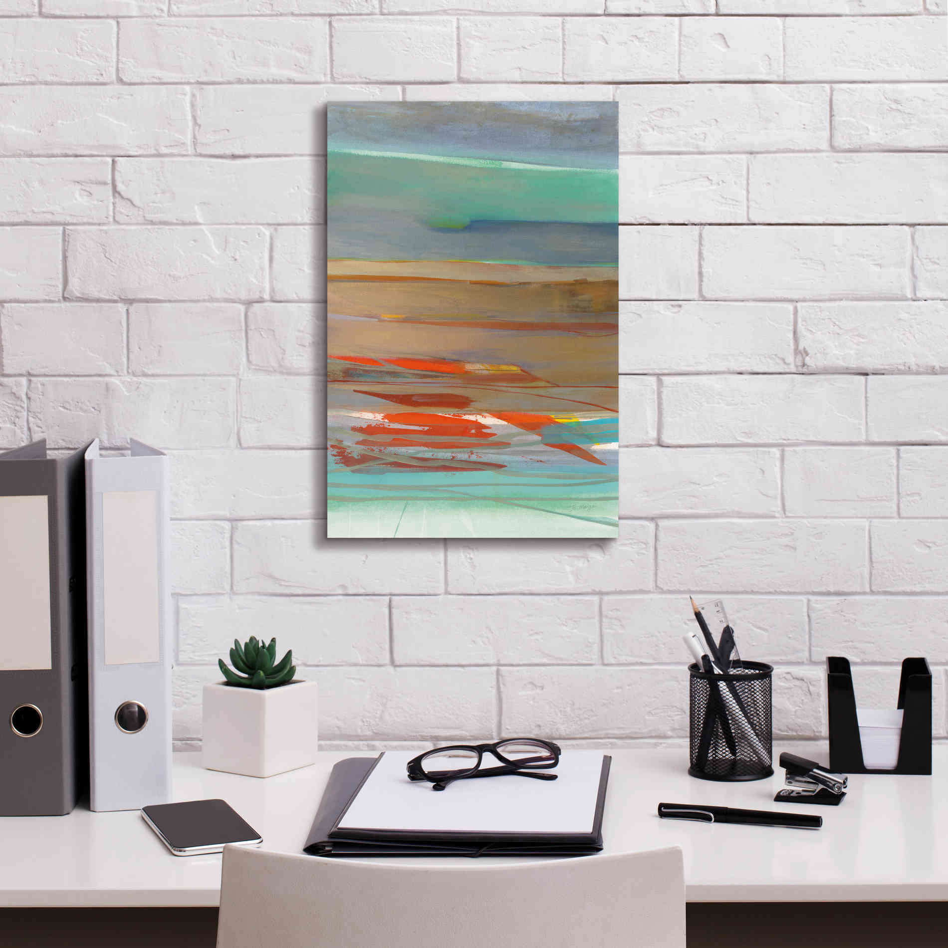 'Layers' by Jo Maye, Canvas Wall Art,12 x 18