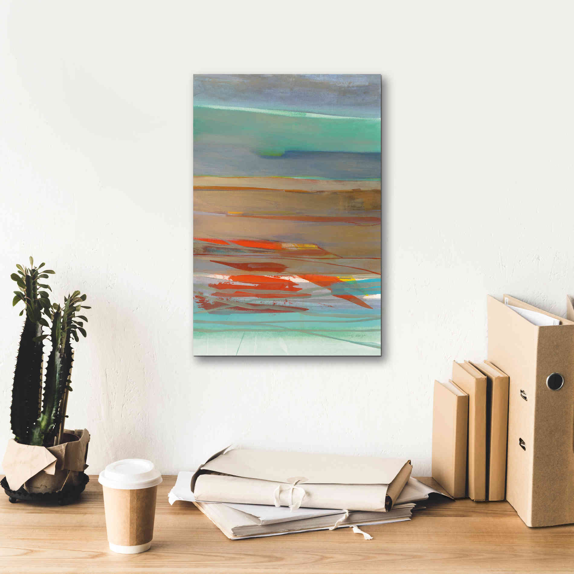 'Layers' by Jo Maye, Canvas Wall Art,12 x 18