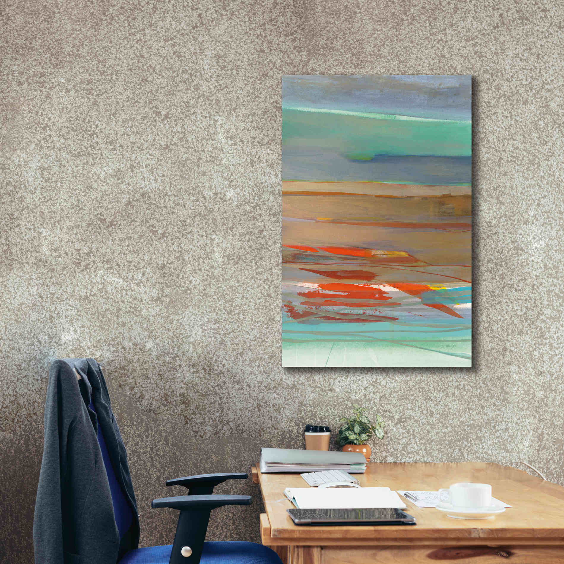 'Layers' by Jo Maye, Canvas Wall Art,26 x 40