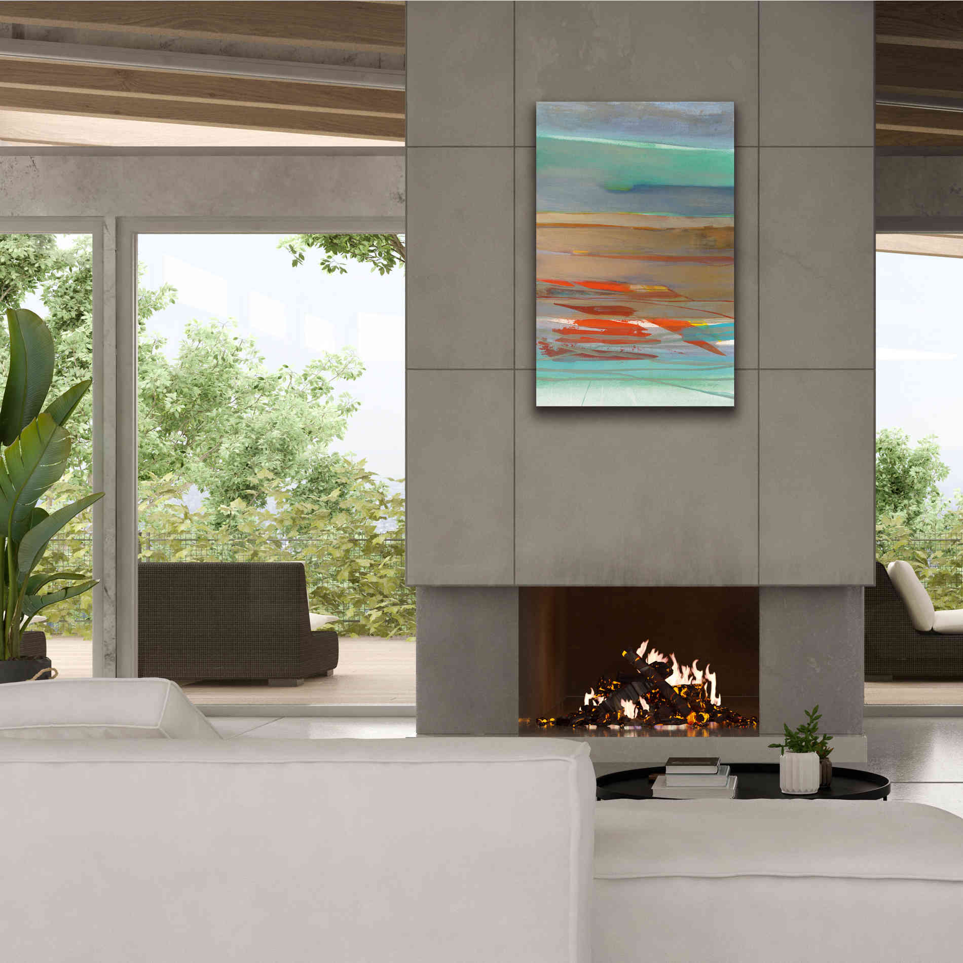 'Layers' by Jo Maye, Canvas Wall Art,26 x 40