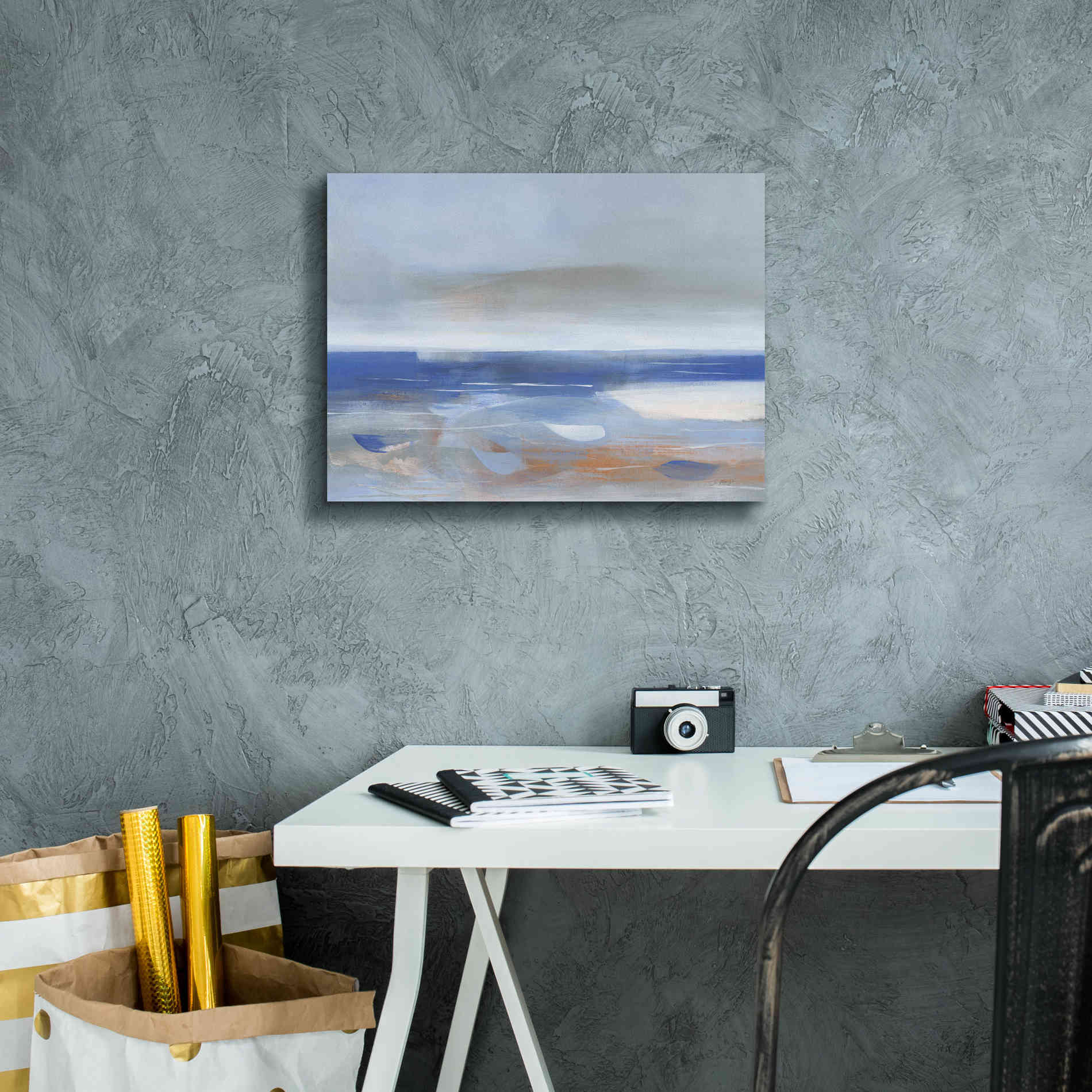 'Calm Sea' by Jo Maye, Canvas Wall Art,16 x 12