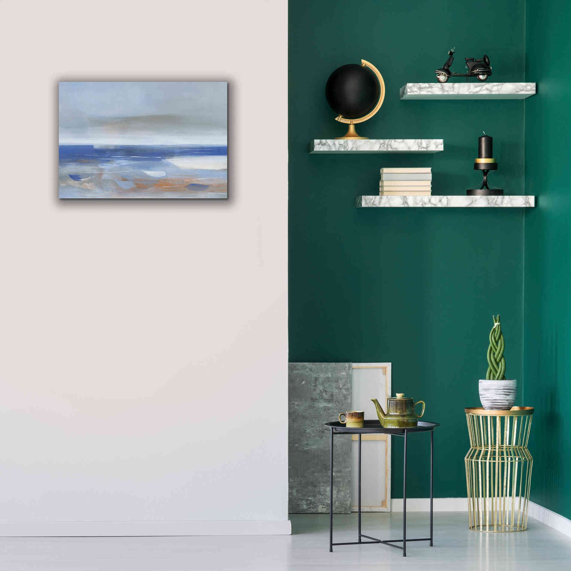 'Calm Sea' by Jo Maye, Canvas Wall Art,26 x 18