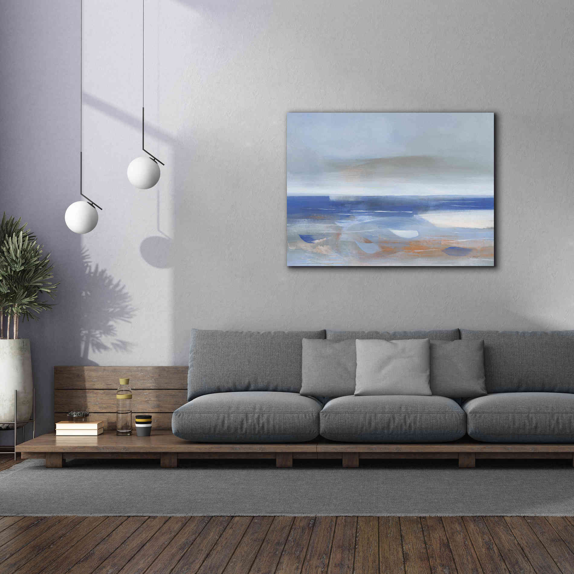 'Calm Sea' by Jo Maye, Canvas Wall Art,54 x 40