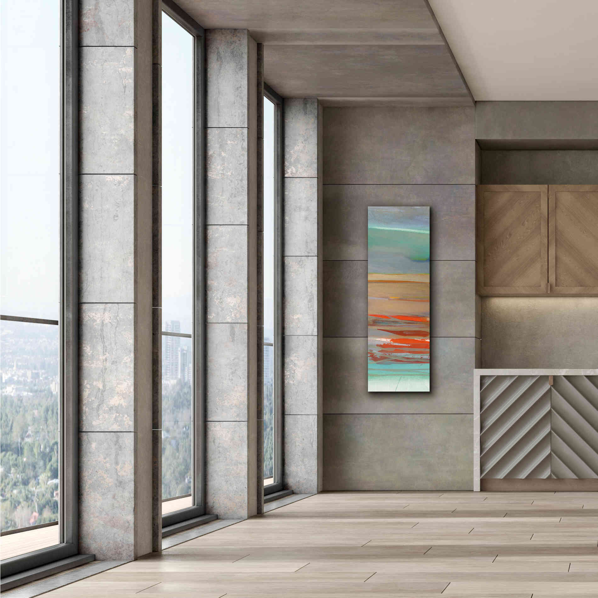 'Layers II' by Jo Maye, Canvas Wall Art,20 x 60