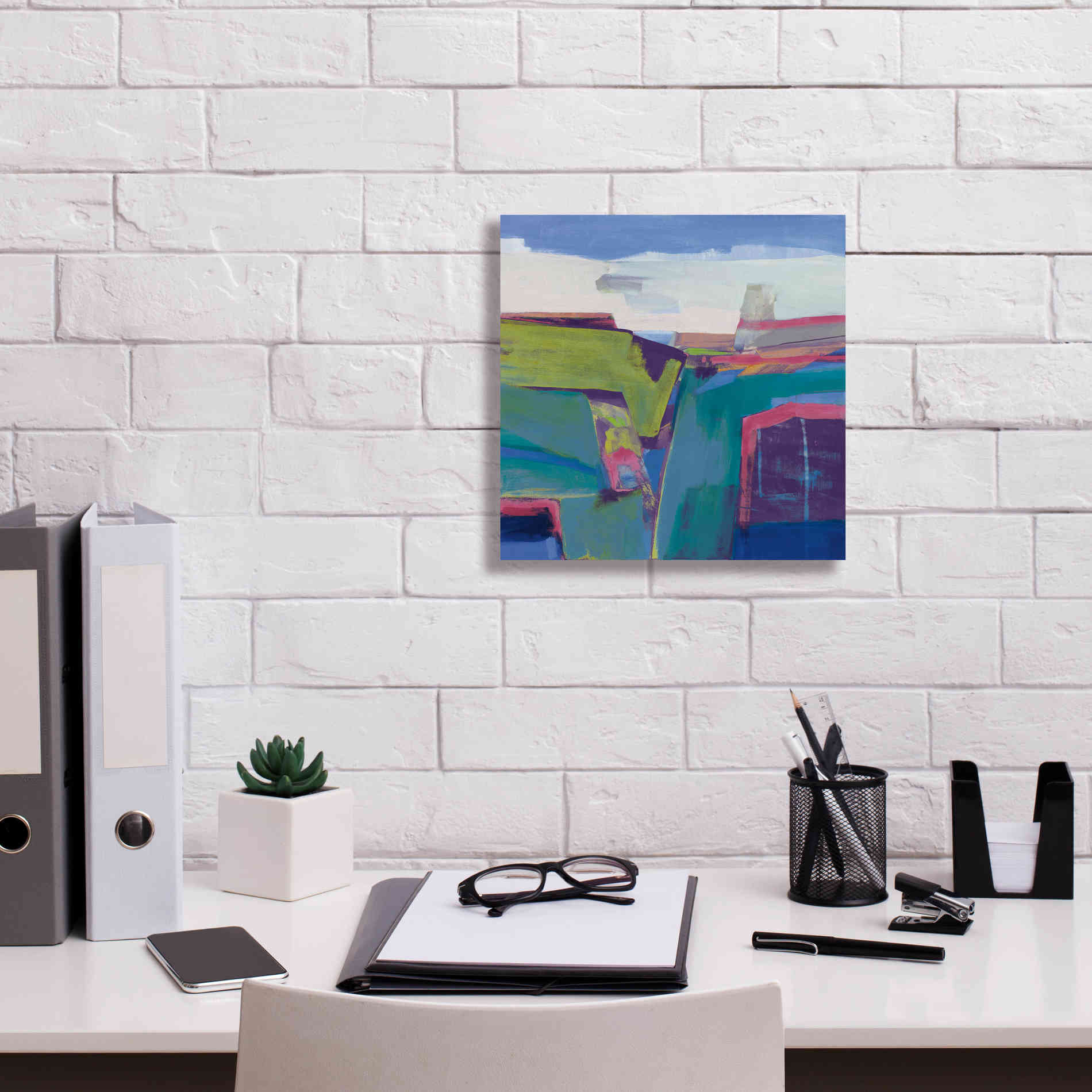 'Clear Day Bright' by Jo Maye, Canvas Wall Art,12 x 12