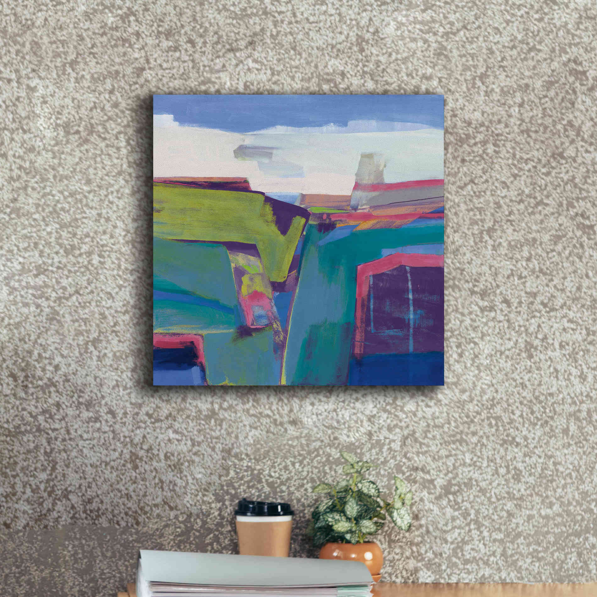 'Clear Day Bright' by Jo Maye, Canvas Wall Art,18 x 18