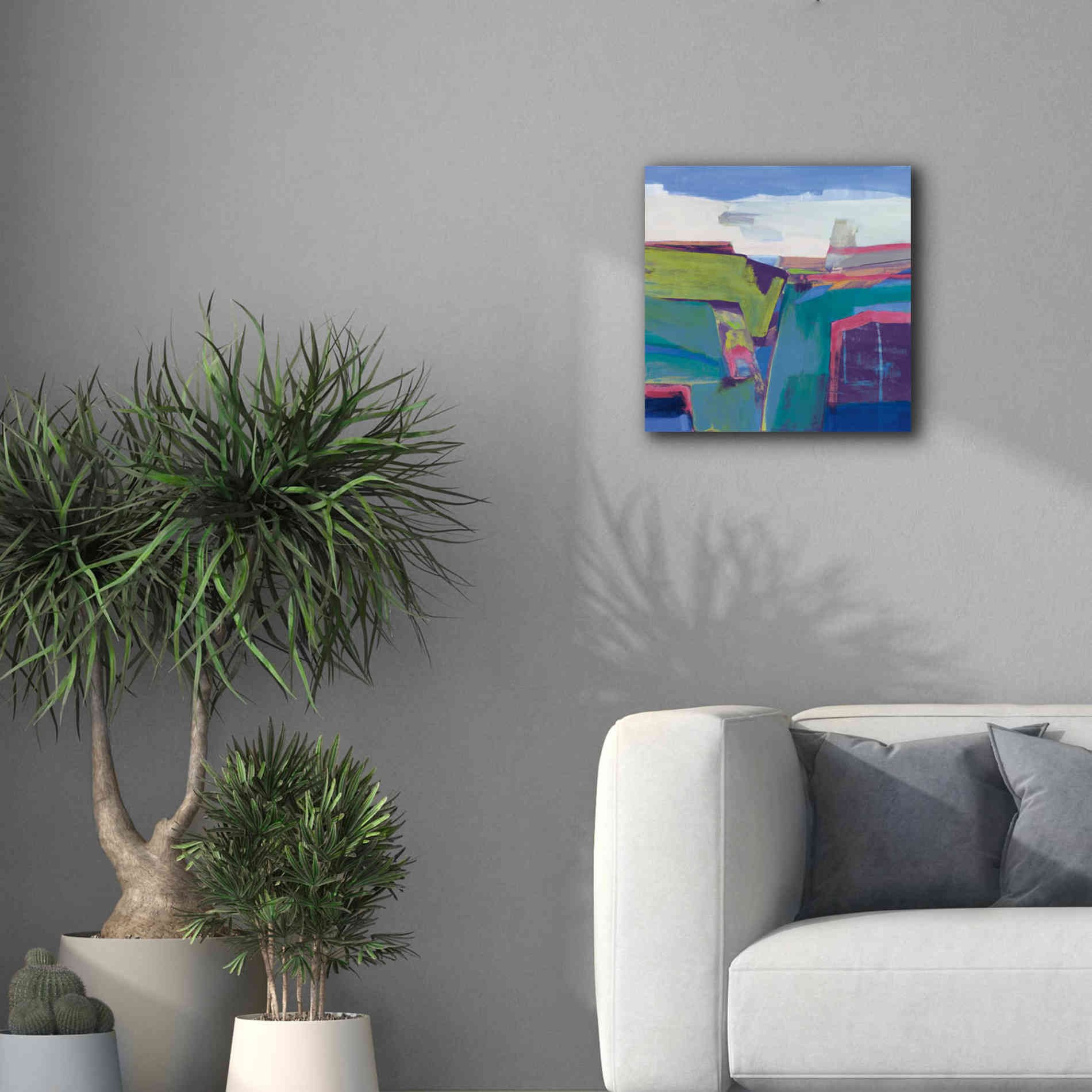 'Clear Day Bright' by Jo Maye, Canvas Wall Art,18 x 18
