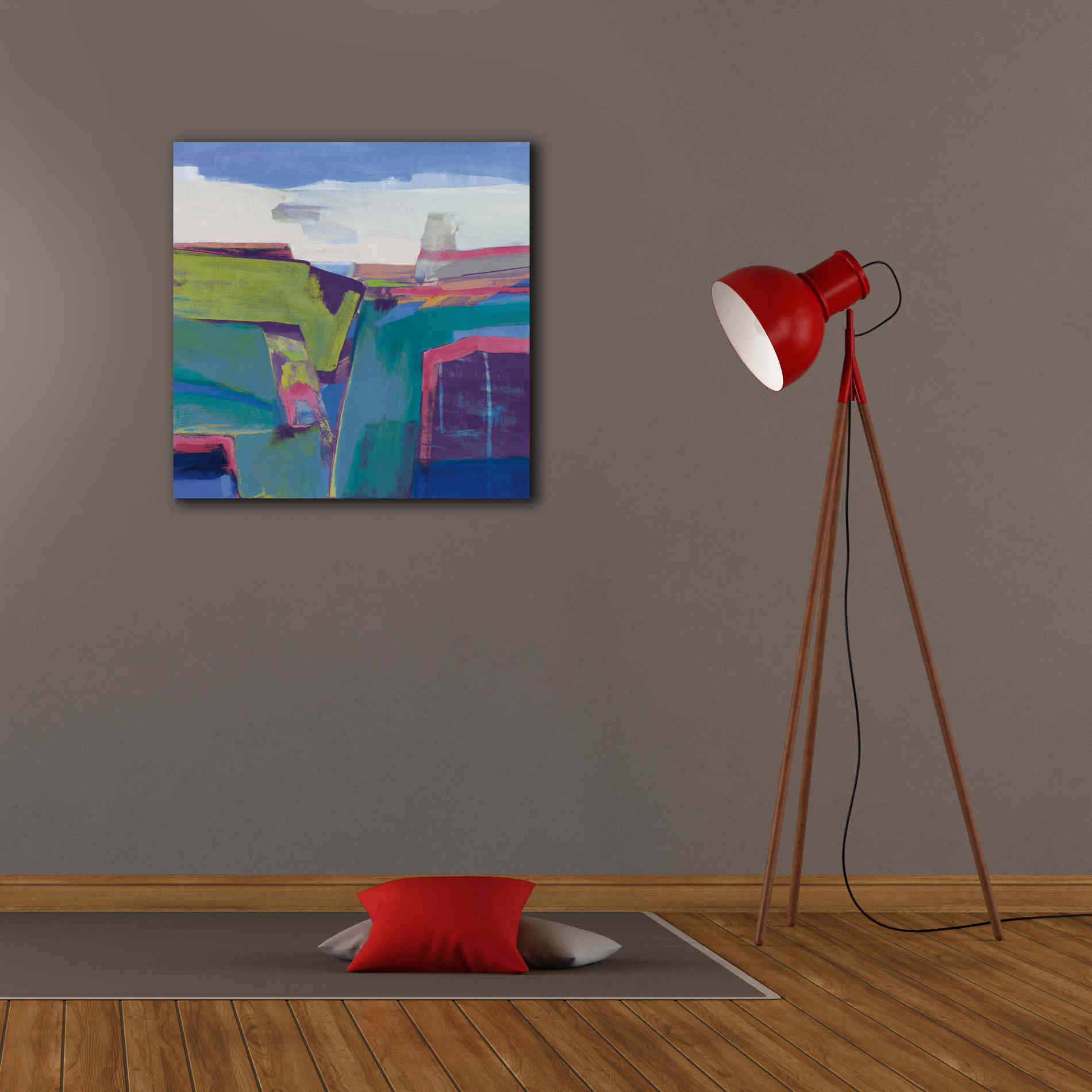 'Clear Day Bright' by Jo Maye, Canvas Wall Art,26 x 26