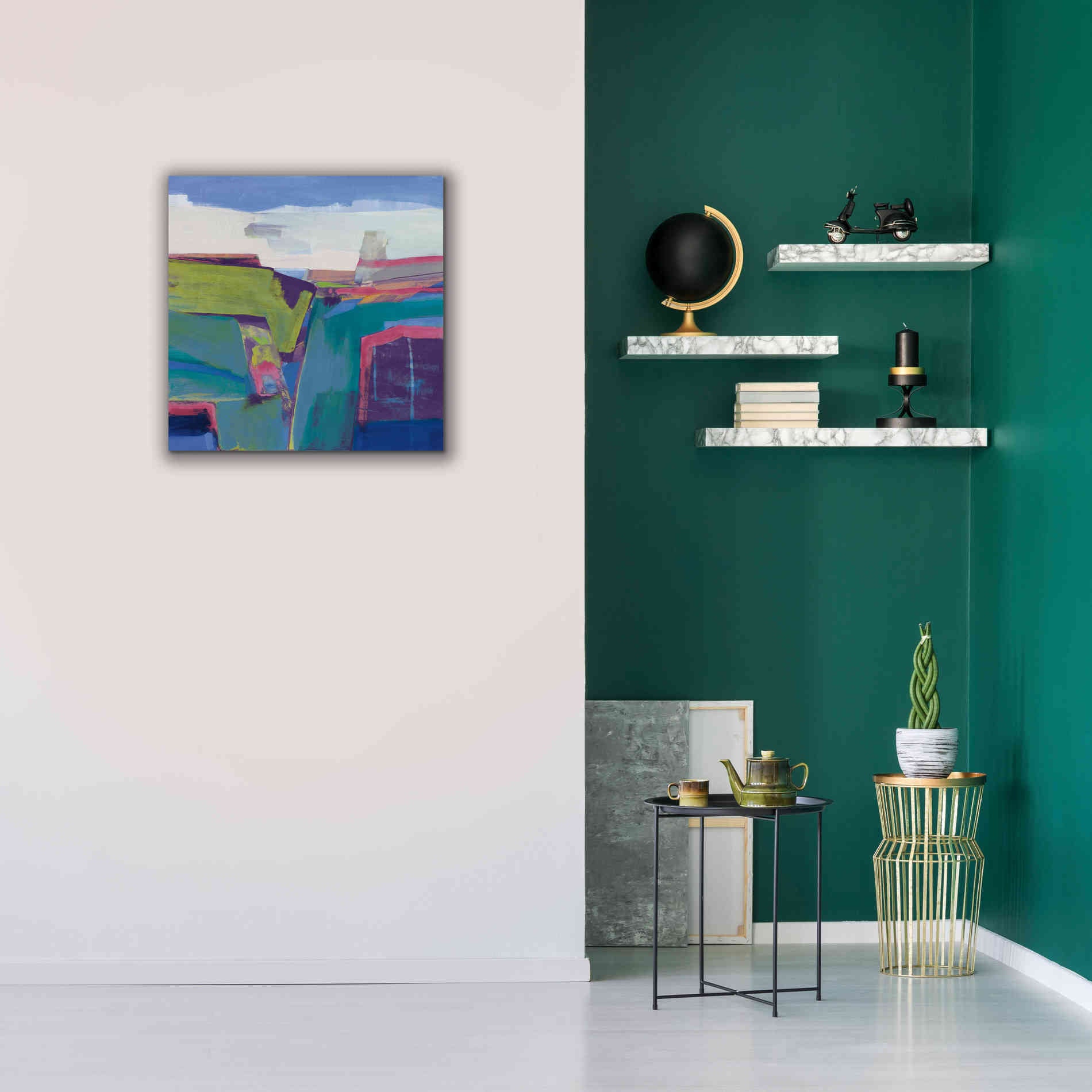 'Clear Day Bright' by Jo Maye, Canvas Wall Art,26 x 26
