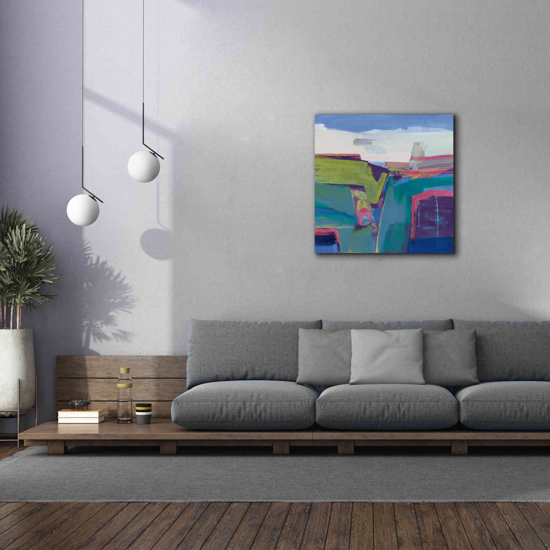 'Clear Day Bright' by Jo Maye, Canvas Wall Art,37 x 37