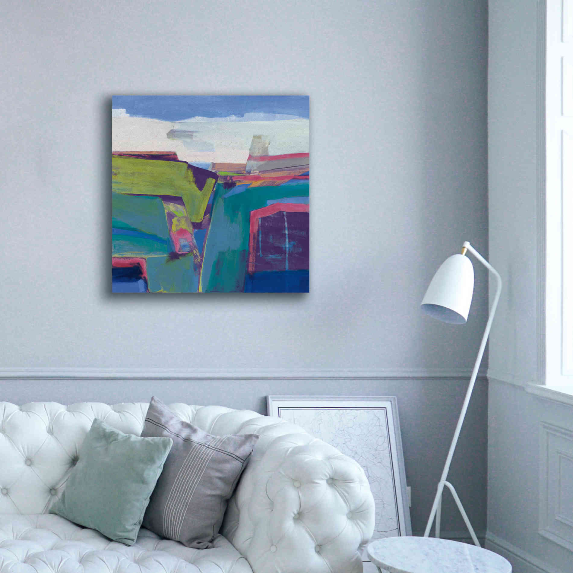 'Clear Day Bright' by Jo Maye, Canvas Wall Art,37 x 37
