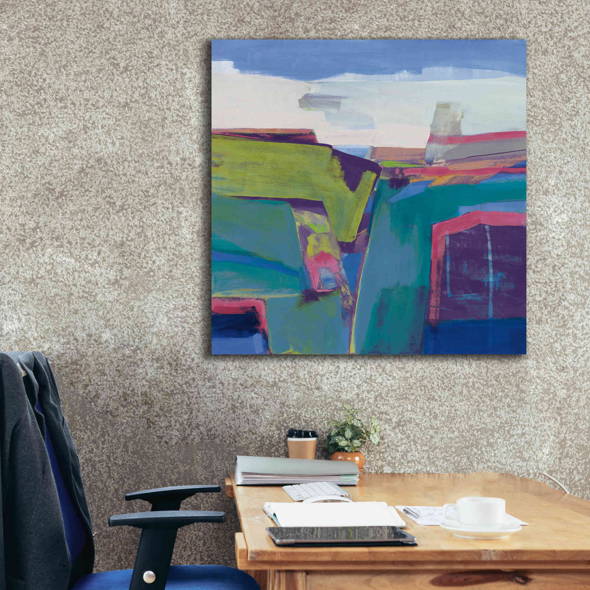 'Clear Day Bright' by Jo Maye, Canvas Wall Art,37 x 37