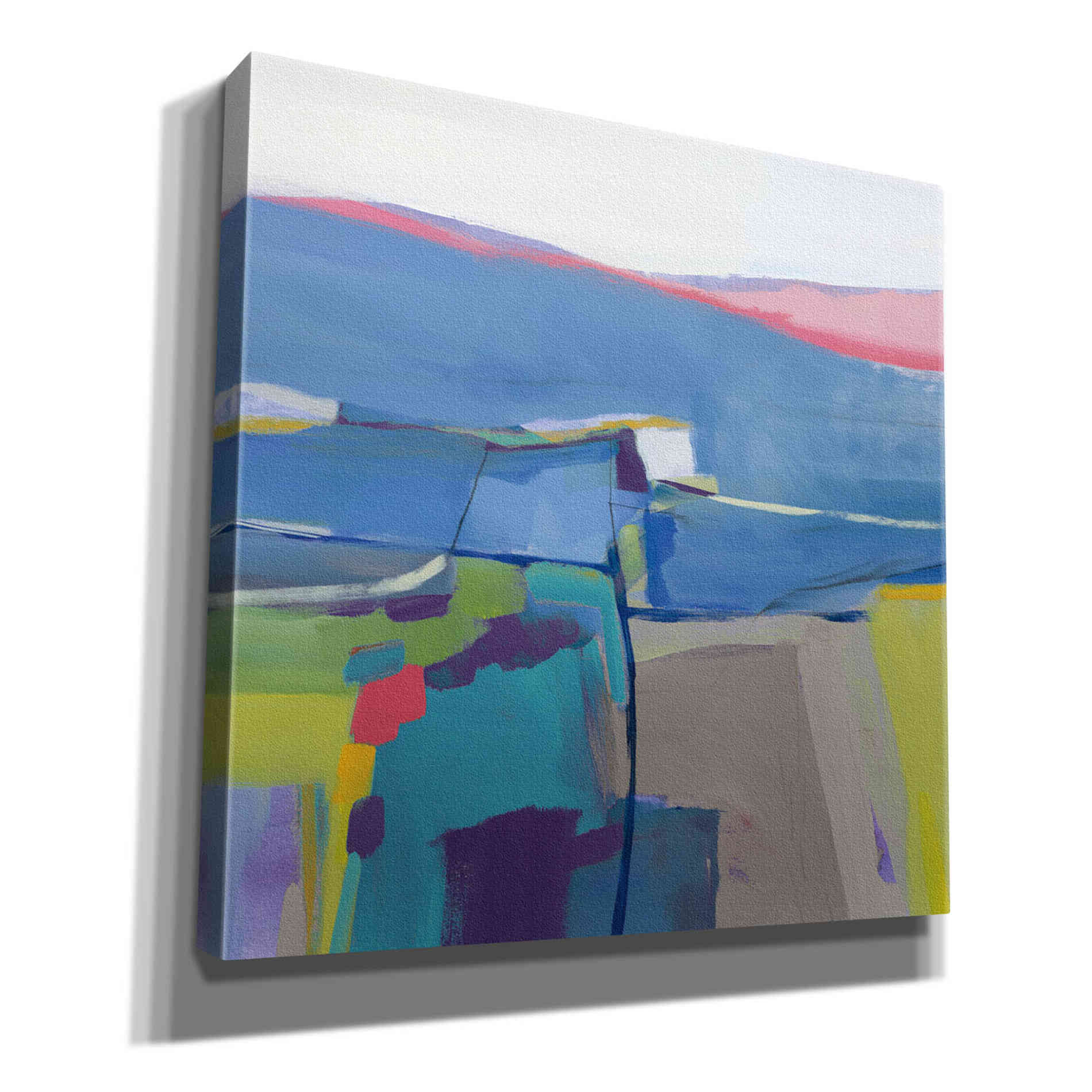 'Hill Side Bright' by Jo Maye, Canvas Wall Art