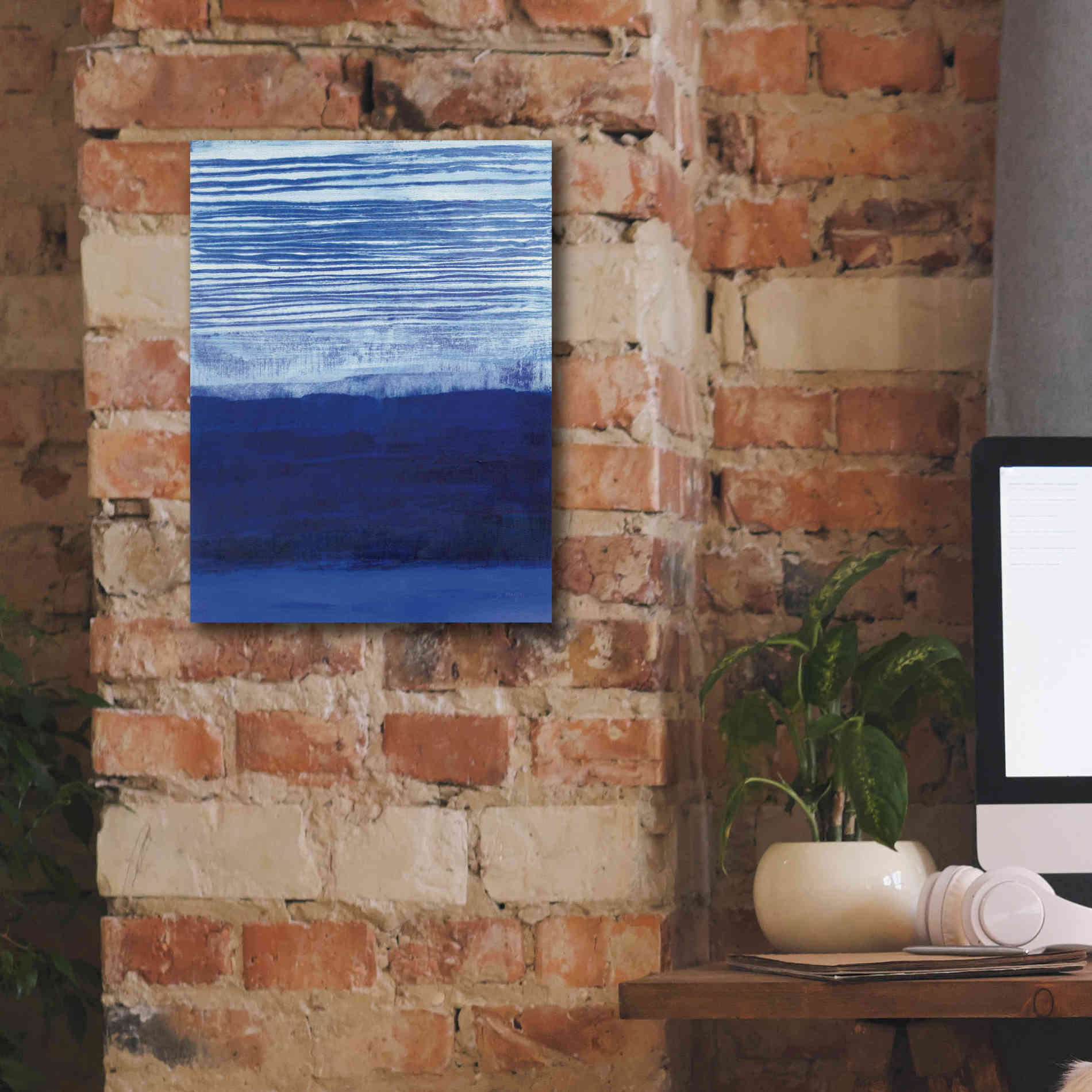 'Blue Haze' by Jo Maye, Canvas Wall Art,12 x 16