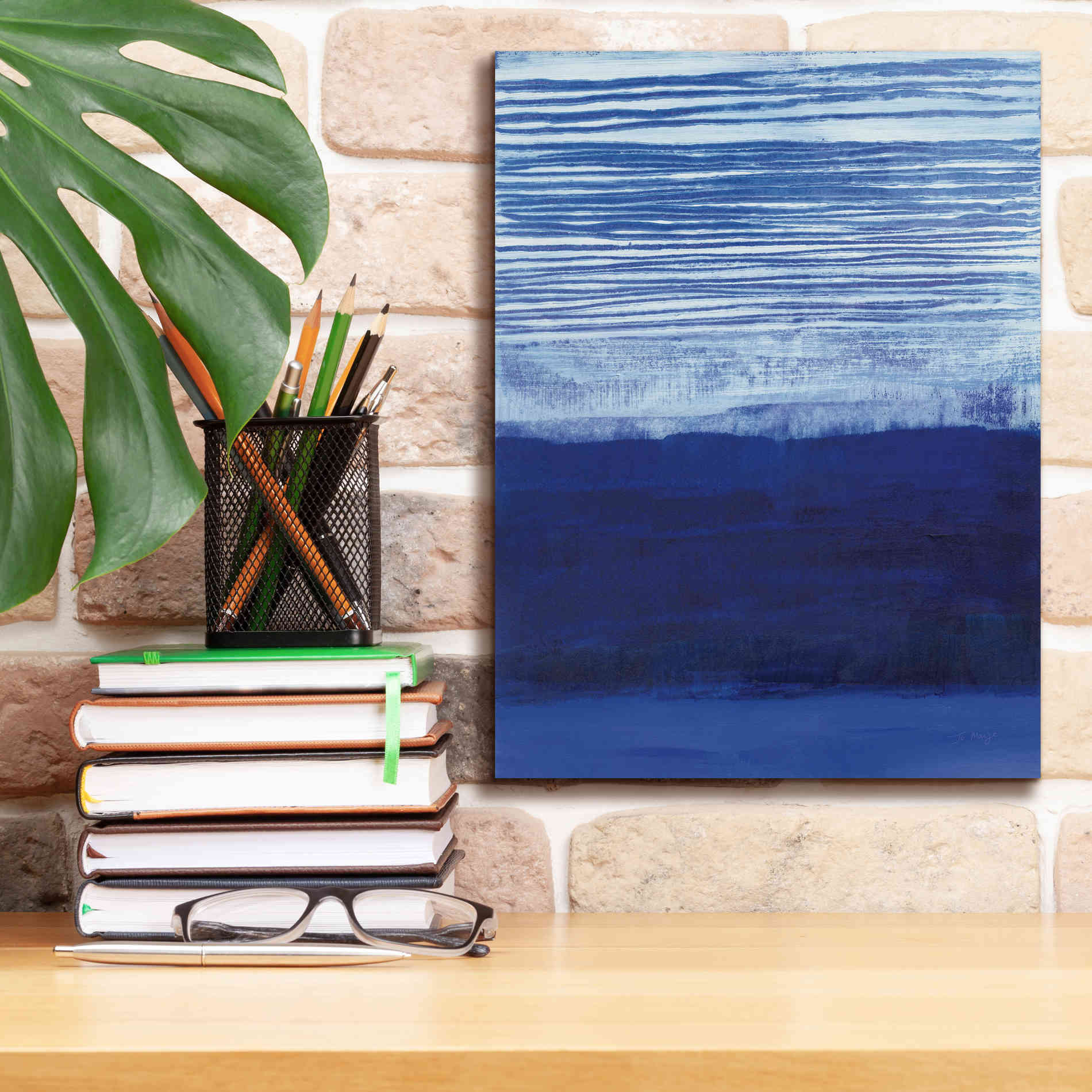 'Blue Haze' by Jo Maye, Canvas Wall Art,12 x 16