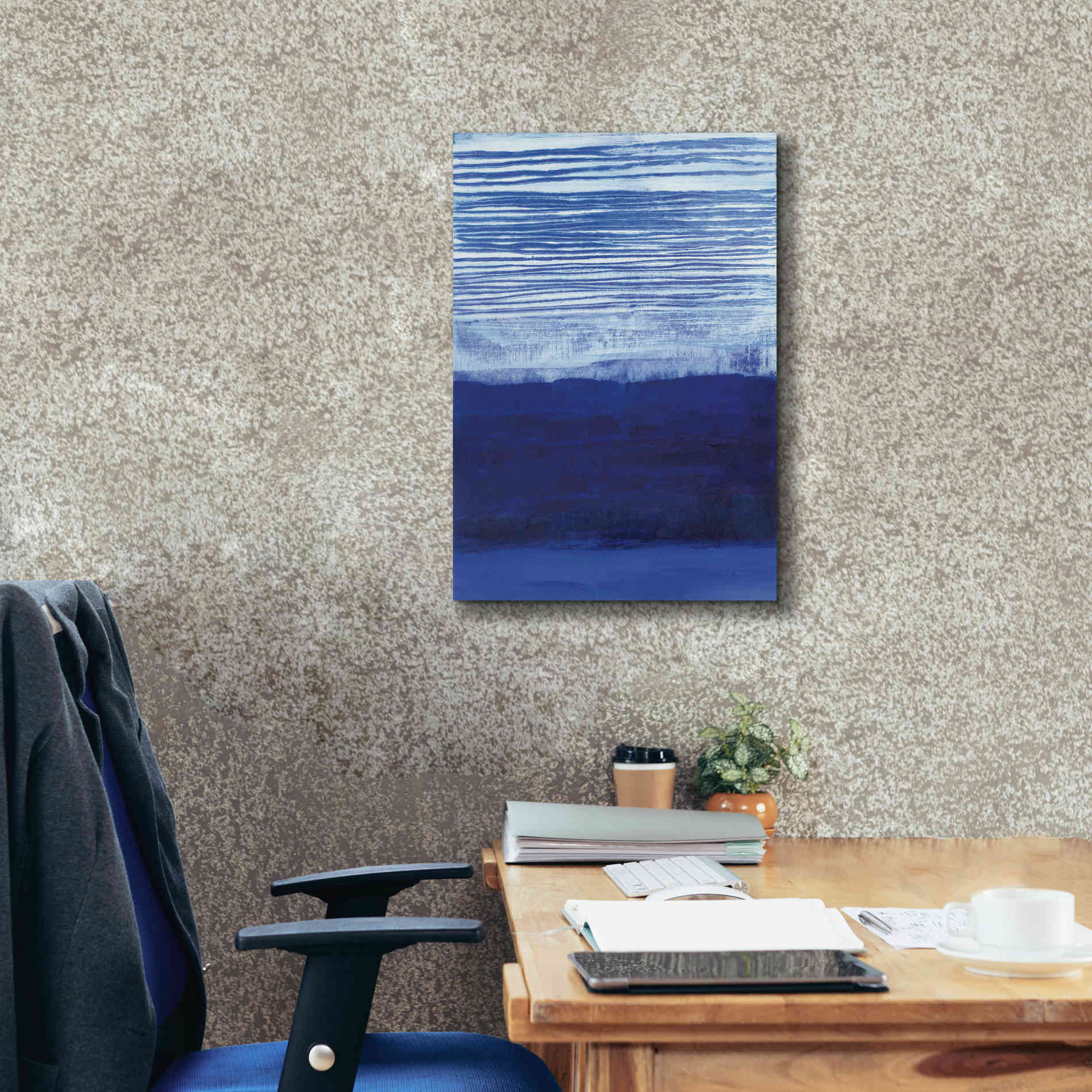 'Blue Haze' by Jo Maye, Canvas Wall Art,18 x 26
