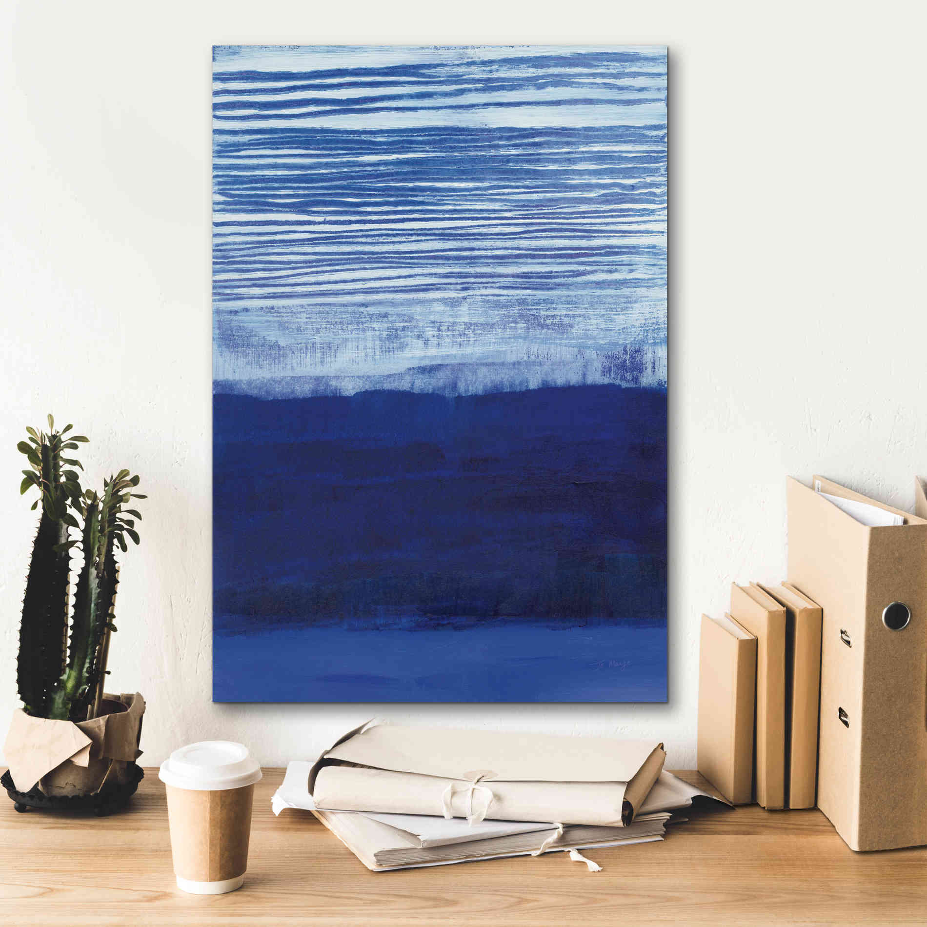 'Blue Haze' by Jo Maye, Canvas Wall Art,18 x 26