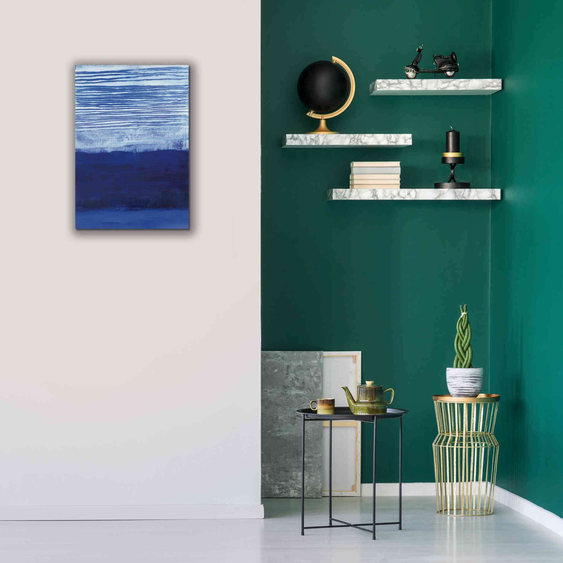 'Blue Haze' by Jo Maye, Canvas Wall Art,18 x 26