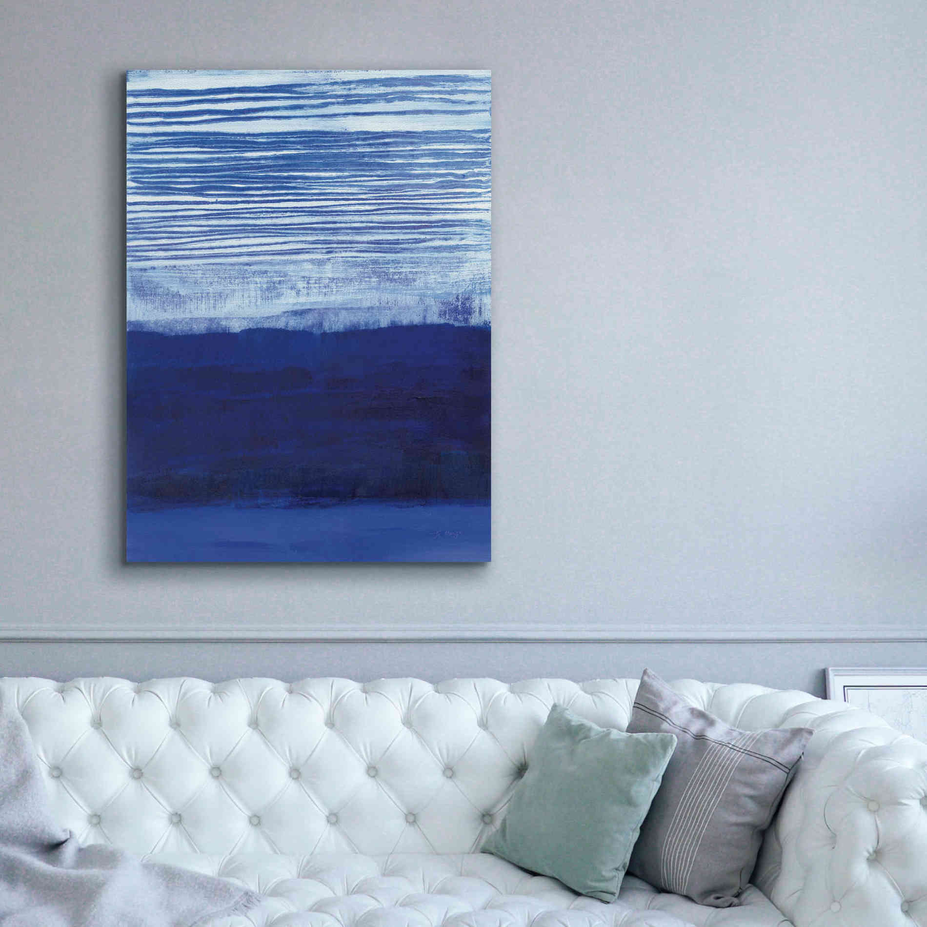 'Blue Haze' by Jo Maye, Canvas Wall Art,40 x 54