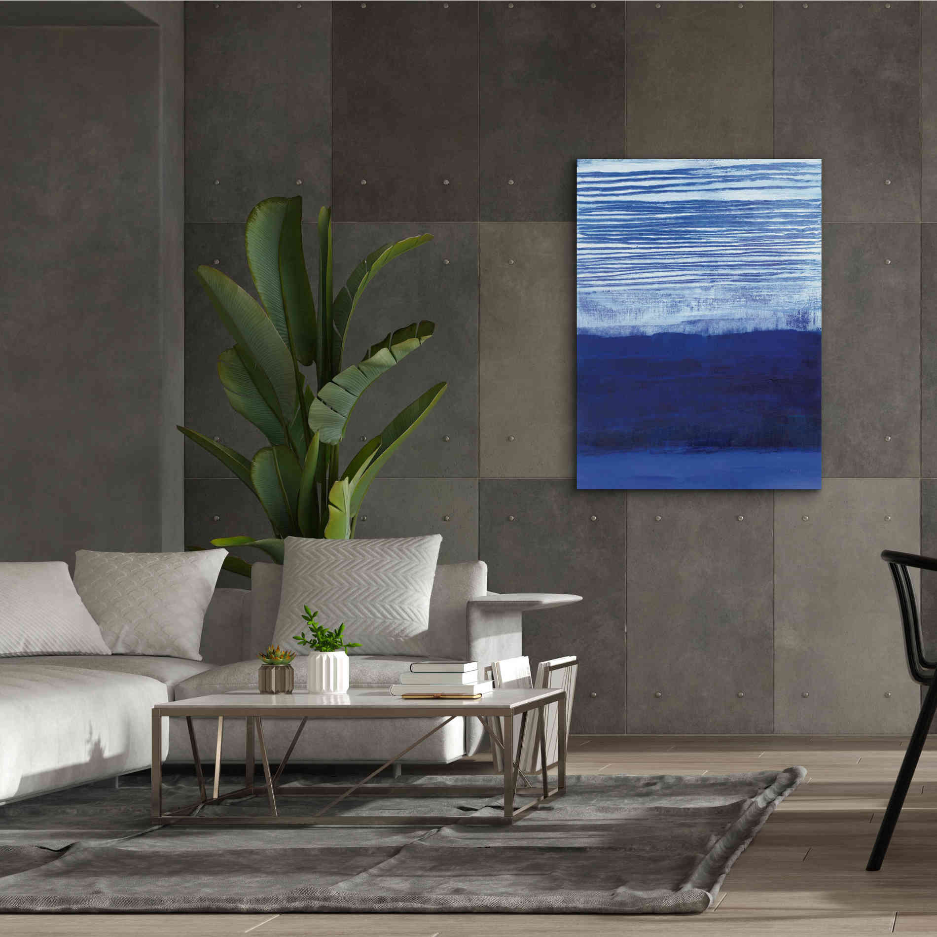 'Blue Haze' by Jo Maye, Canvas Wall Art,40 x 54