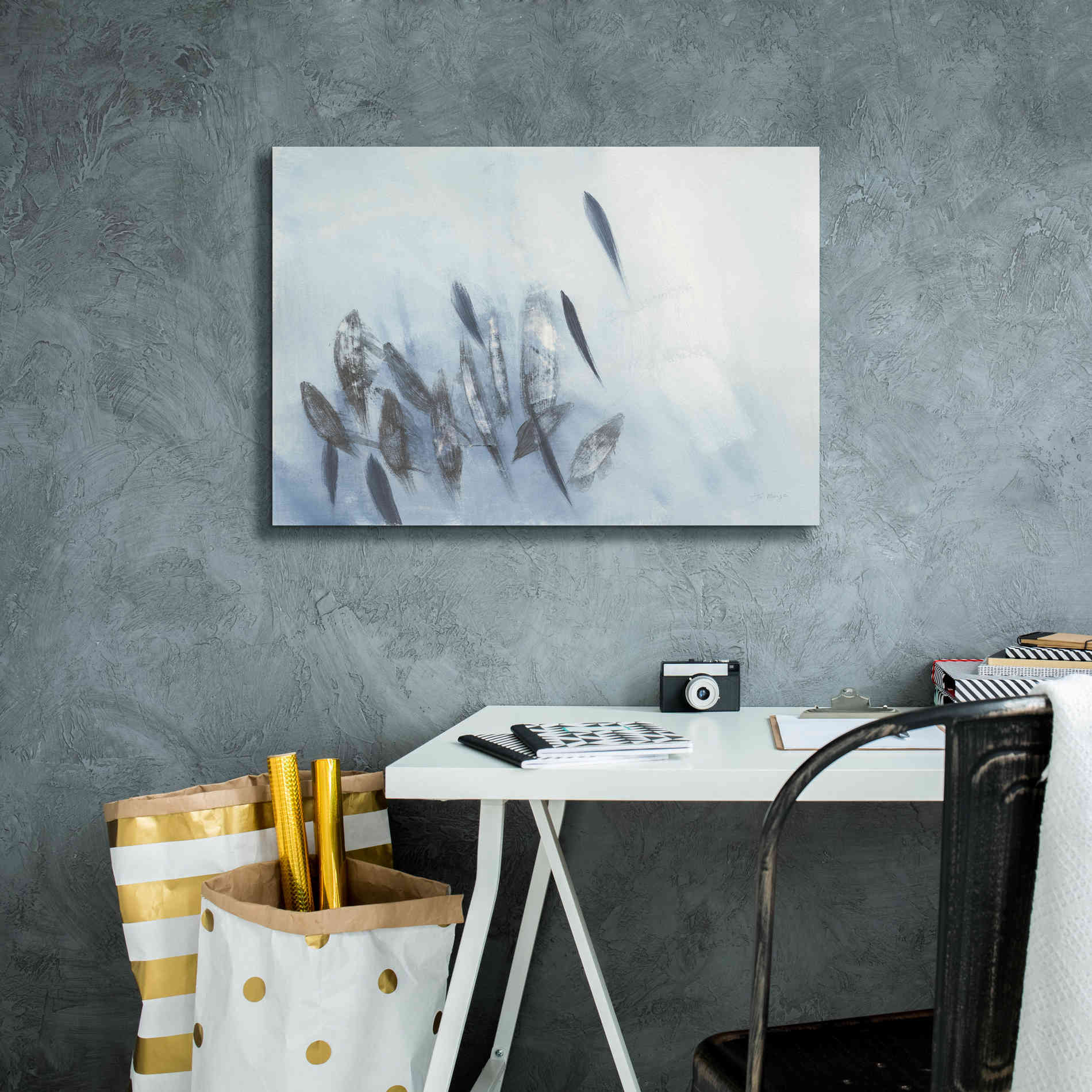 'Gently Waving' by Jo Maye, Canvas Wall Art,26 x 18