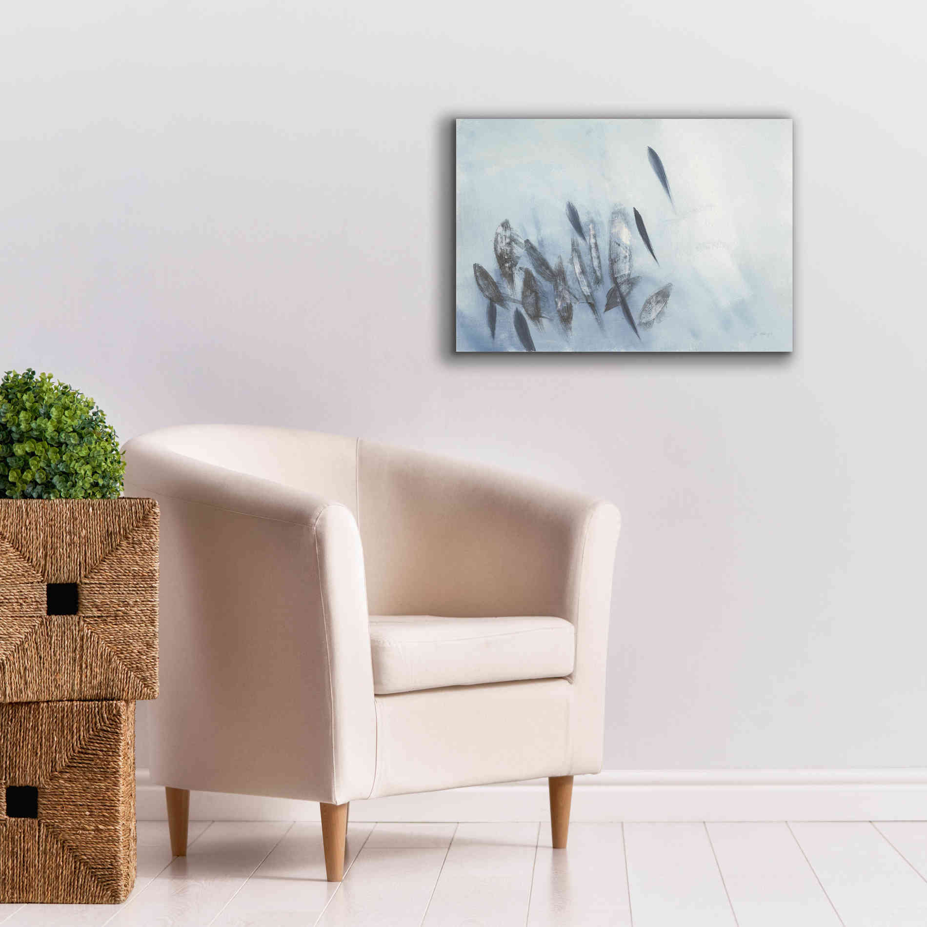 'Gently Waving' by Jo Maye, Canvas Wall Art,26 x 18