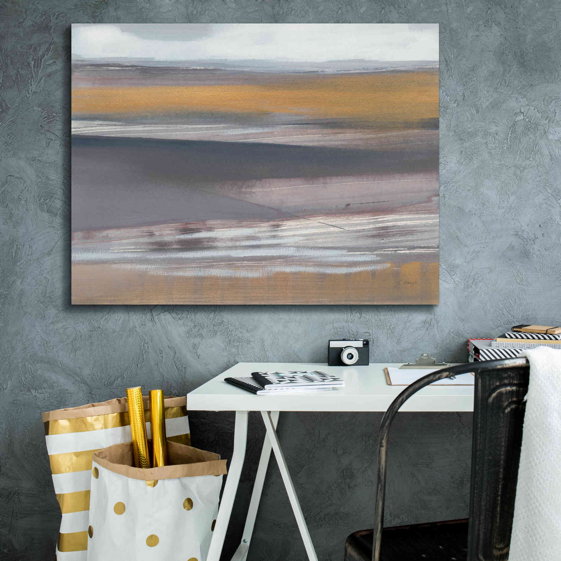 'Misty Morning' by Jo Maye, Canvas Wall Art,34 x 26