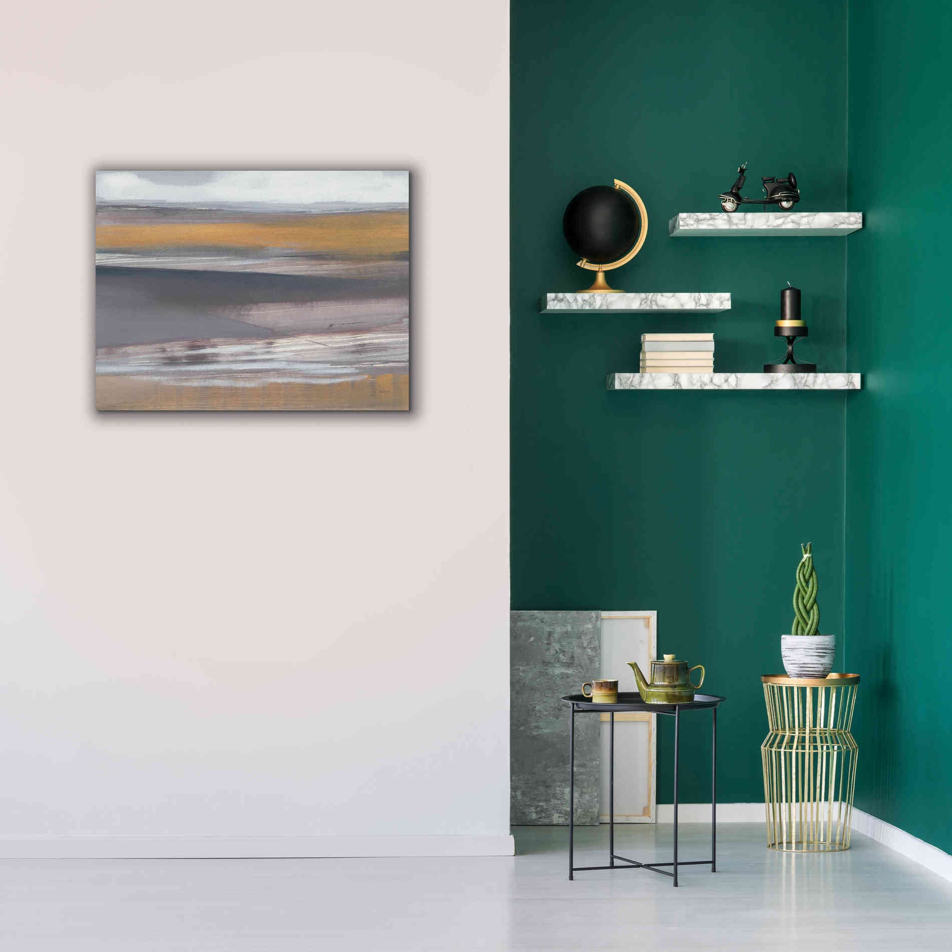 'Misty Morning' by Jo Maye, Canvas Wall Art,34 x 26