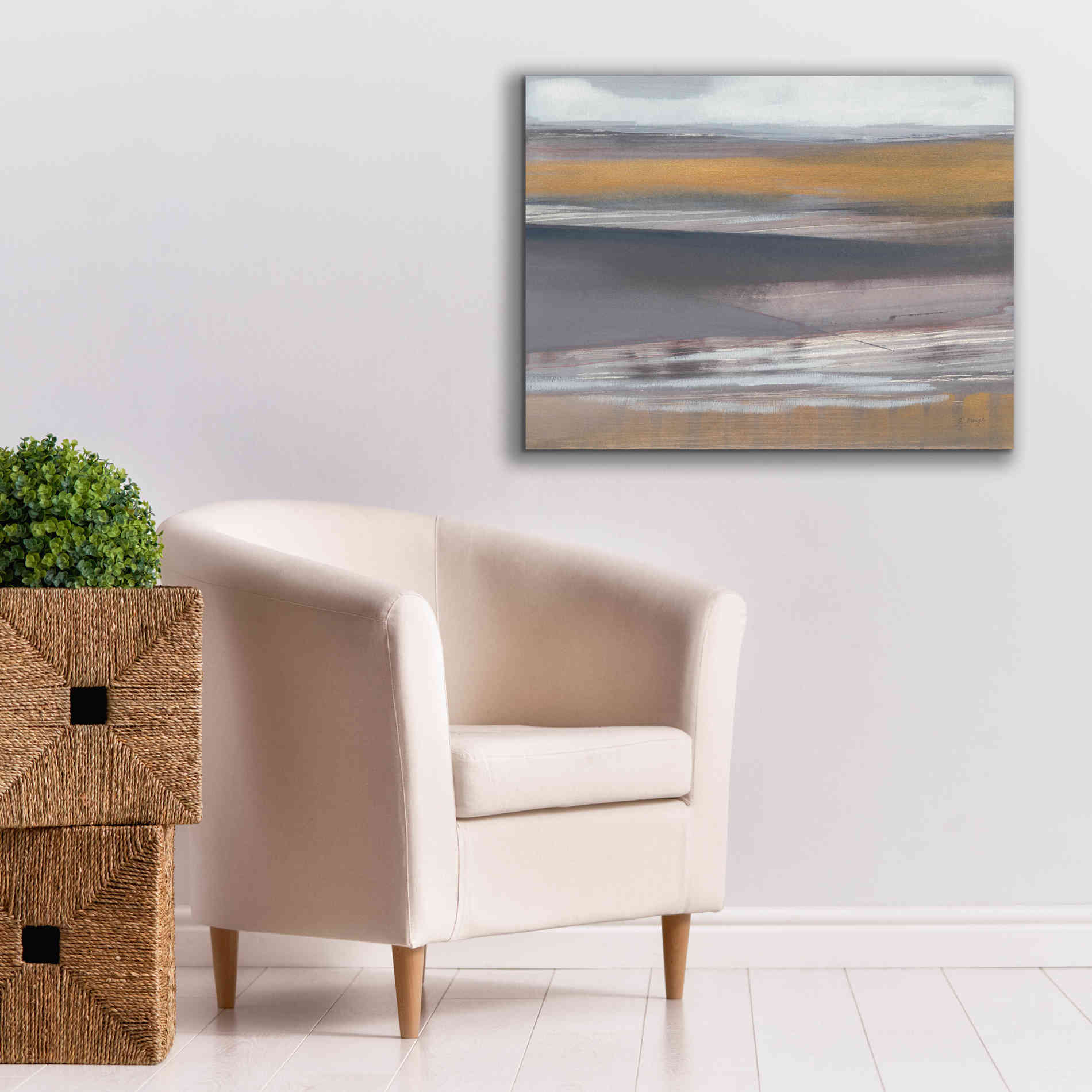 'Misty Morning' by Jo Maye, Canvas Wall Art,34 x 26