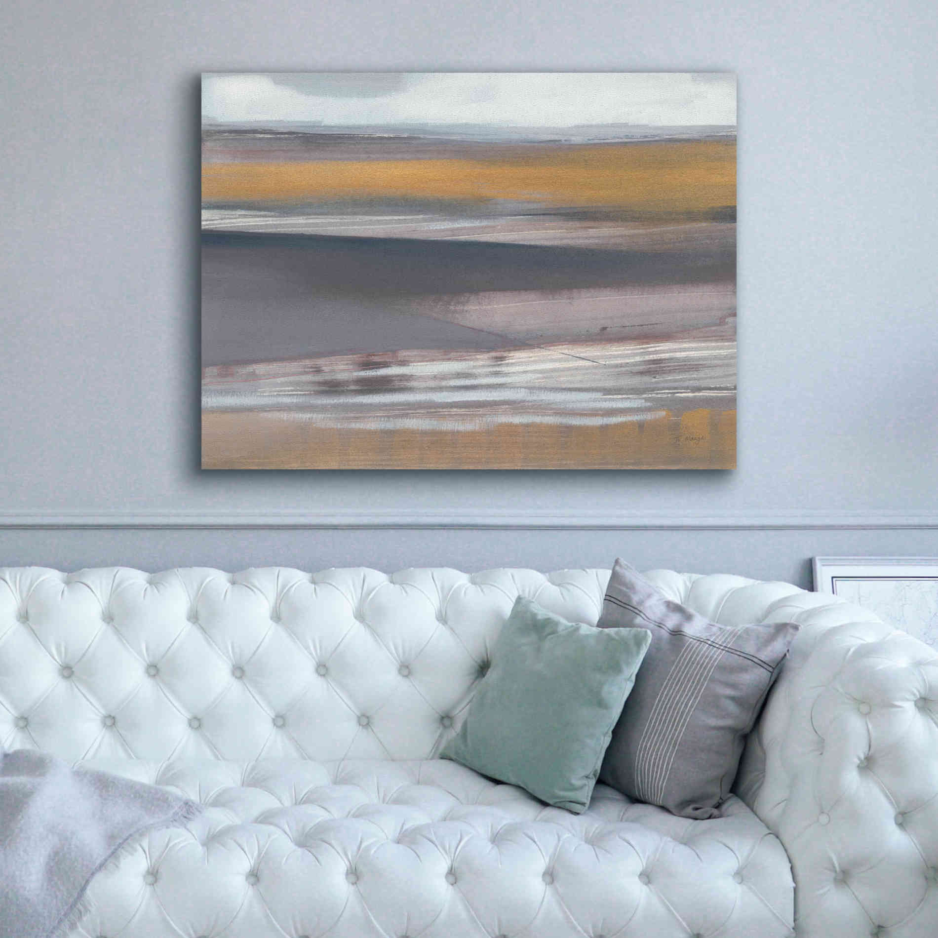 'Misty Morning' by Jo Maye, Canvas Wall Art,54 x 40