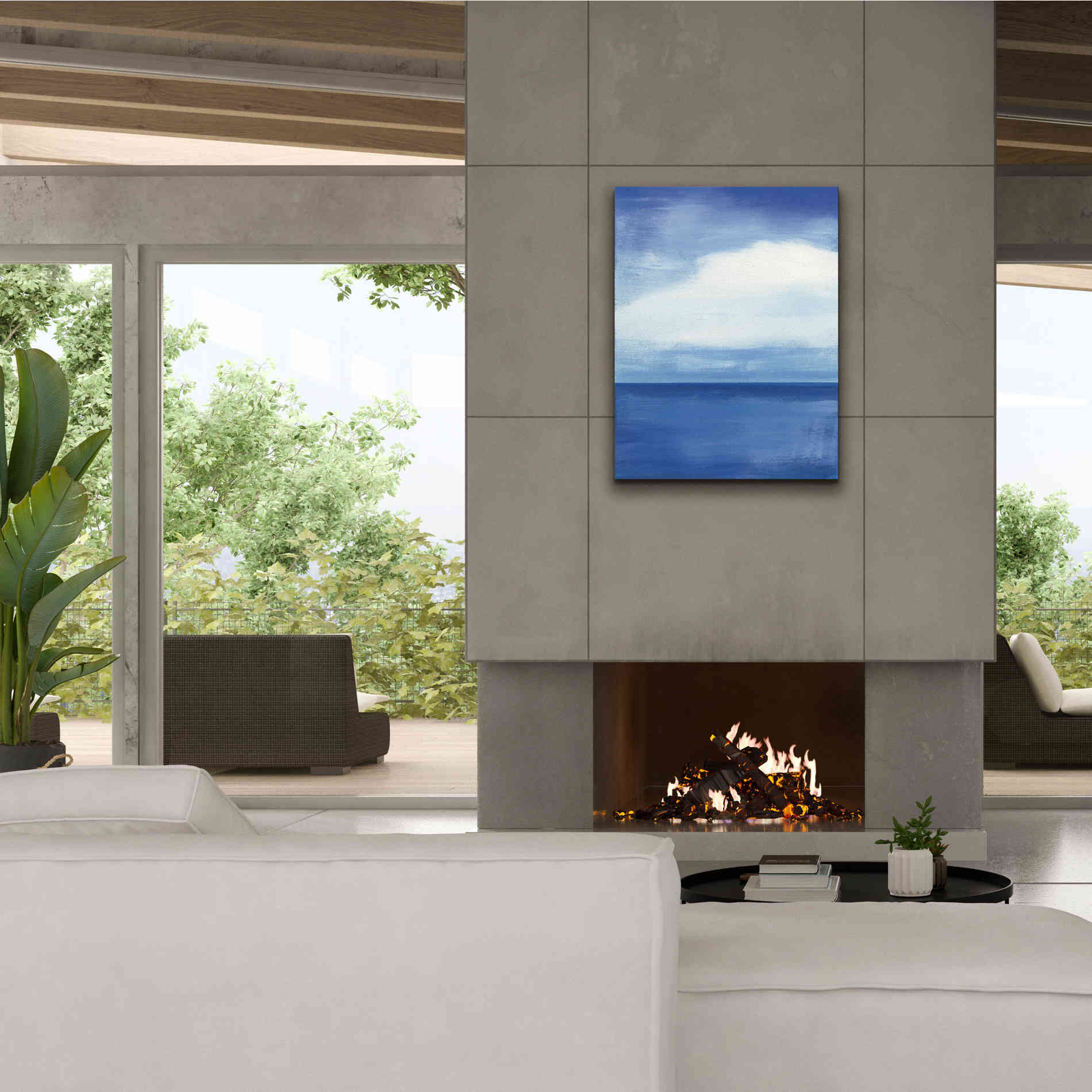 'Seascape I' by Jo Maye, Canvas Wall Art,26 x 34