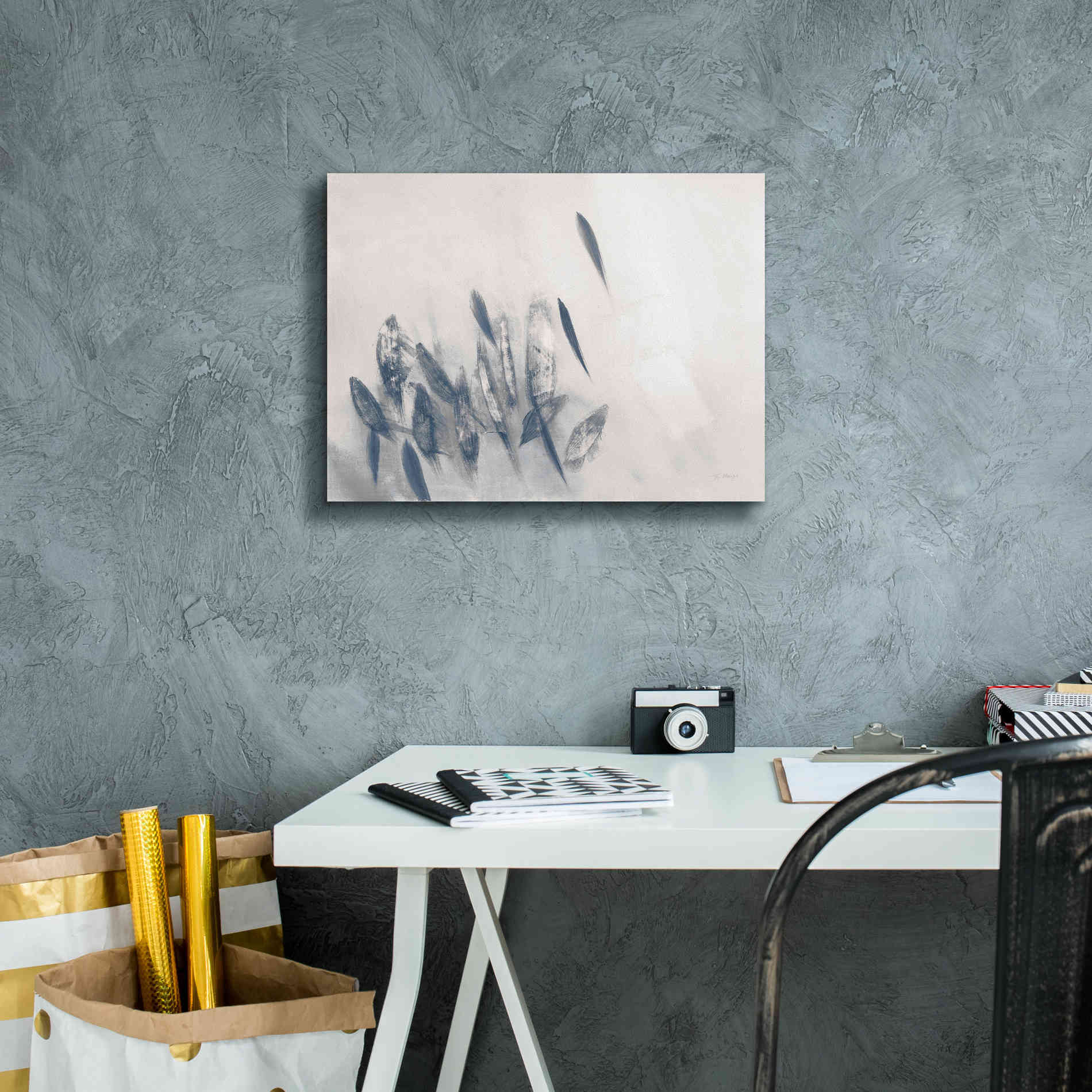 'Gently Waving Neutral' by Jo Maye, Canvas Wall Art,16 x 12