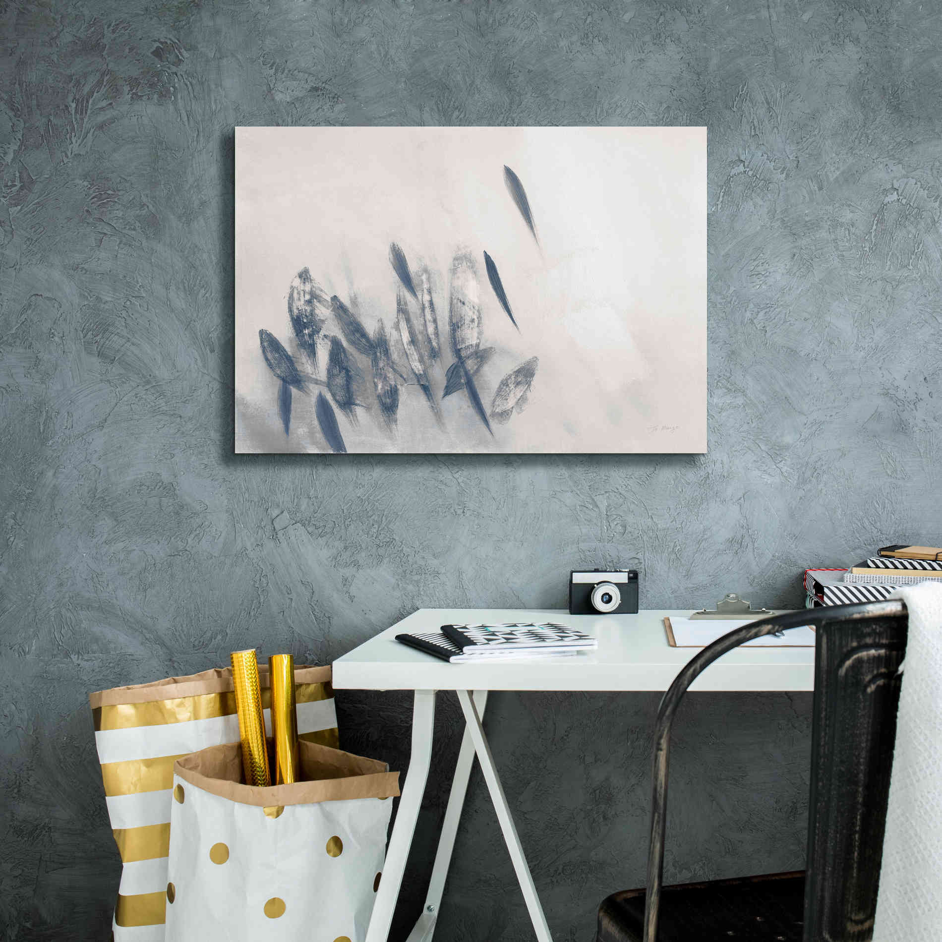 'Gently Waving Neutral' by Jo Maye, Canvas Wall Art,26 x 18