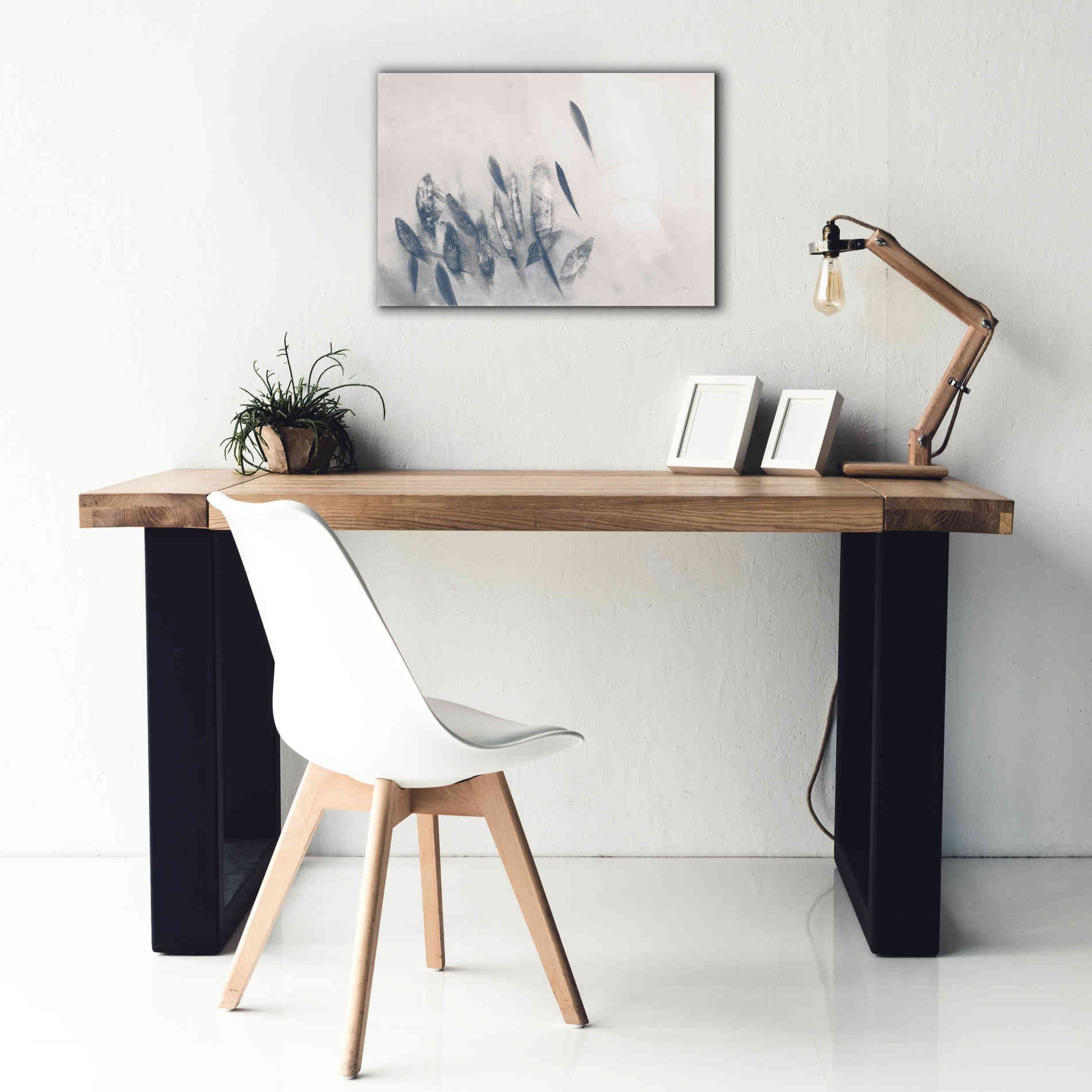 'Gently Waving Neutral' by Jo Maye, Canvas Wall Art,26 x 18