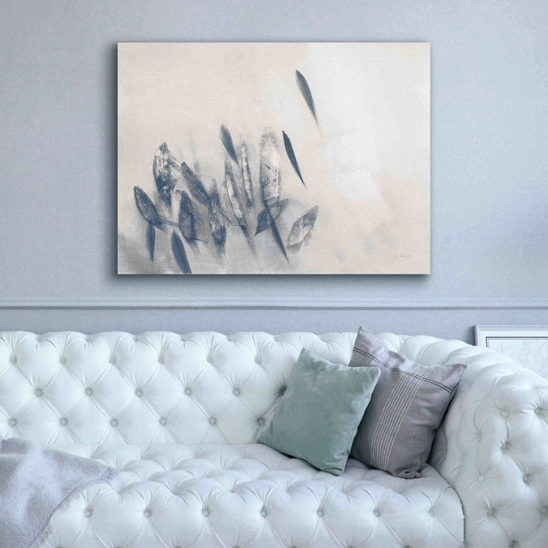 'Gently Waving Neutral' by Jo Maye, Canvas Wall Art,54 x 40