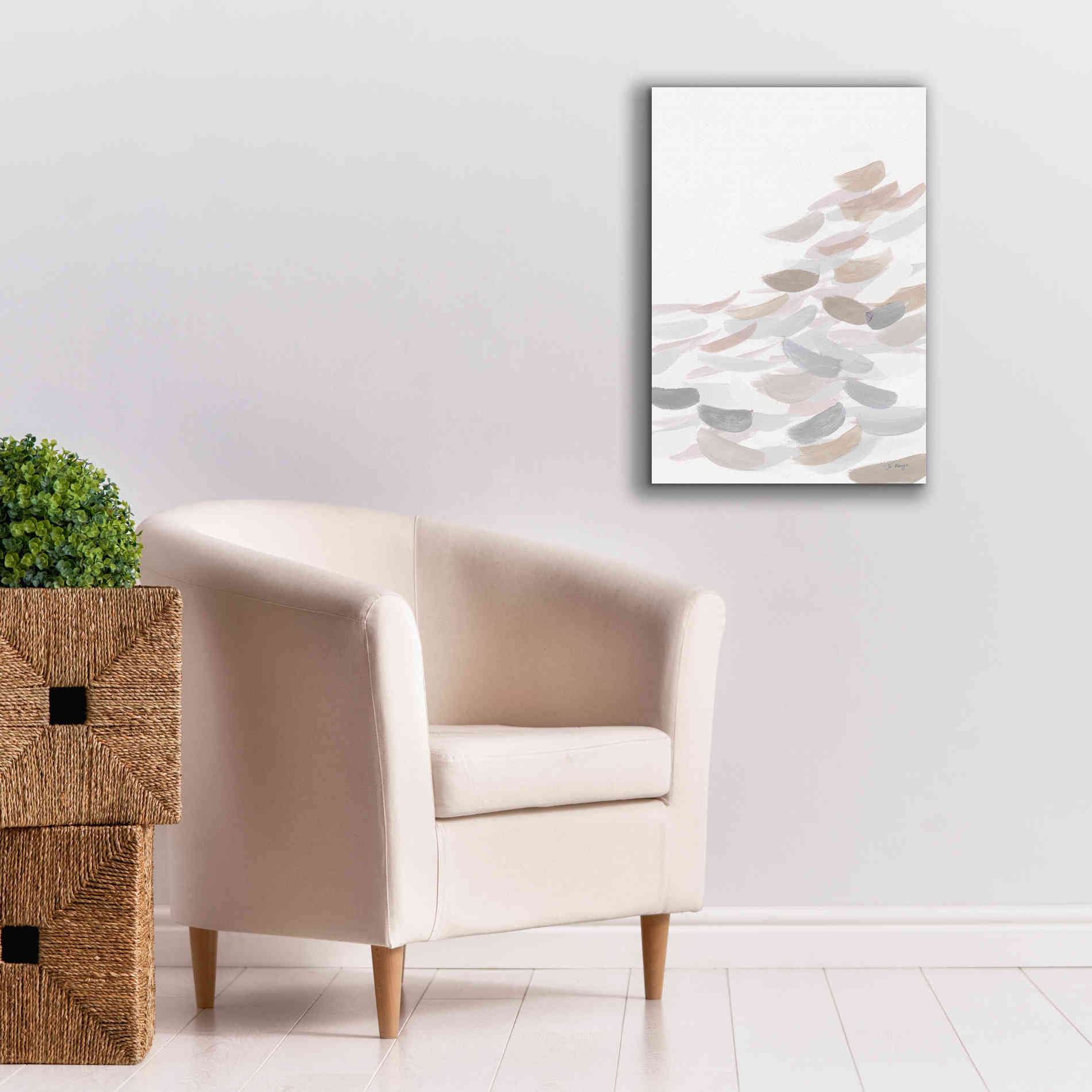 'Drift Neutral' by Jo Maye, Canvas Wall Art,18 x 26