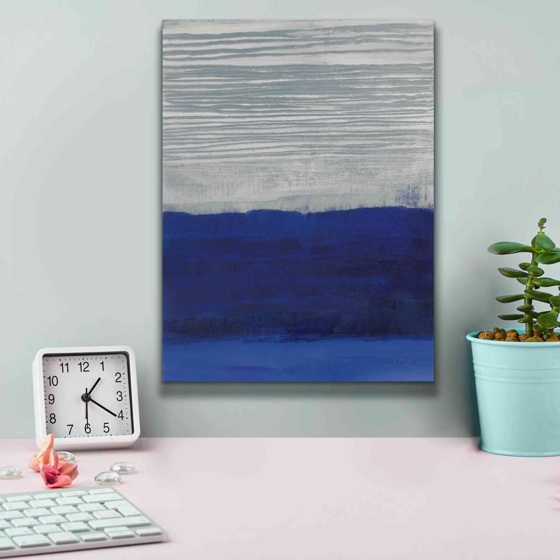 'Gray Haze' by Jo Maye, Canvas Wall Art,12 x 16