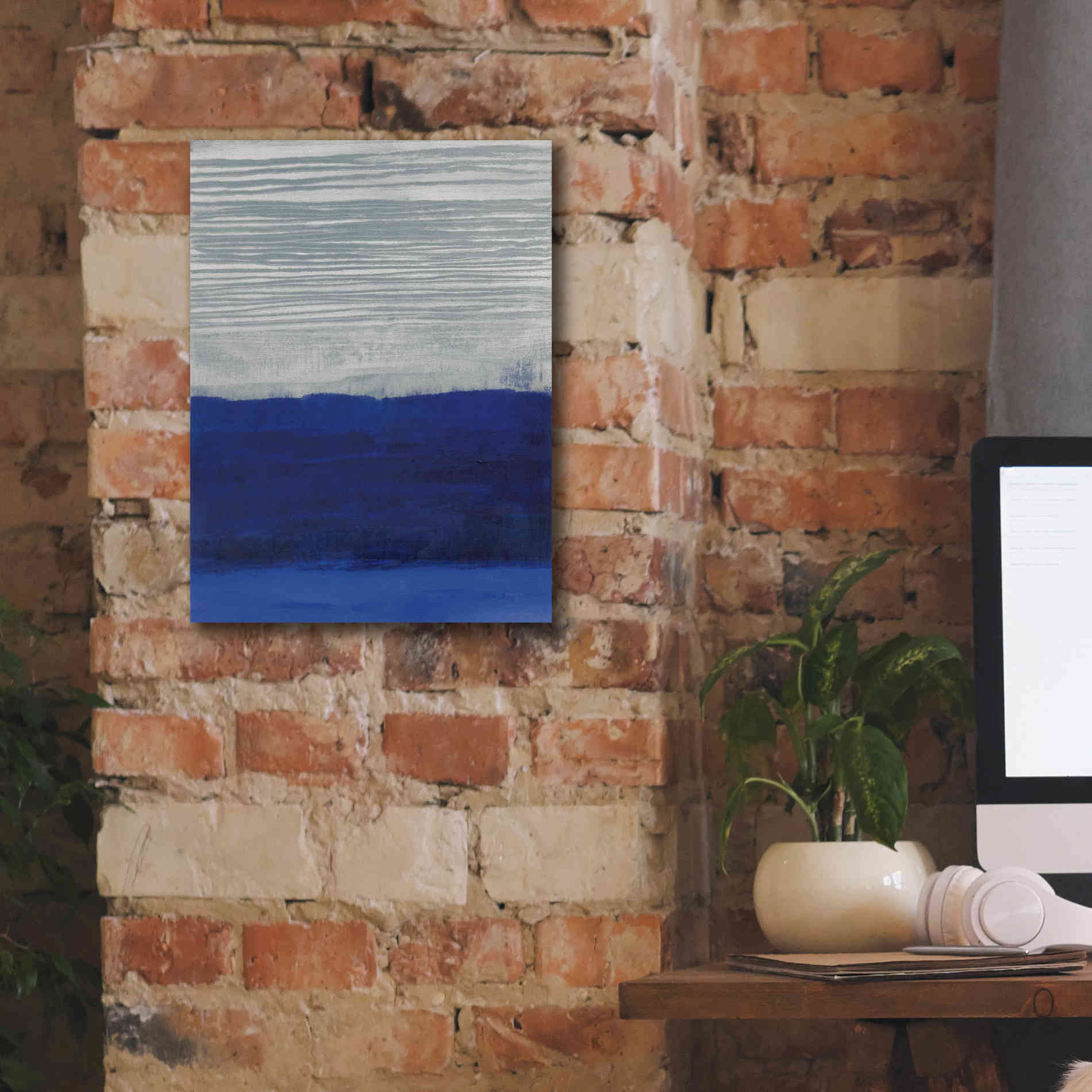 'Gray Haze' by Jo Maye, Canvas Wall Art,12 x 16